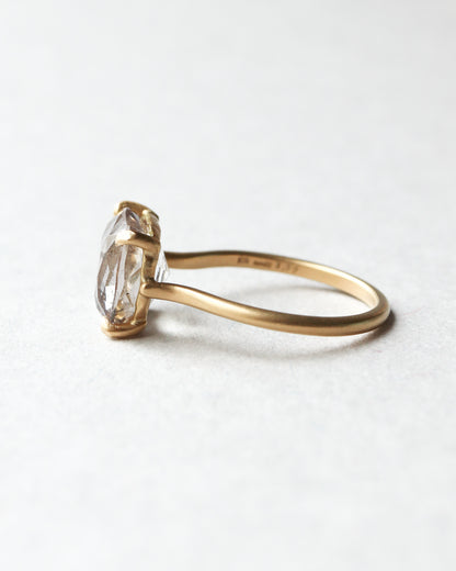 Prong Ring - Pink Fire Quartz -