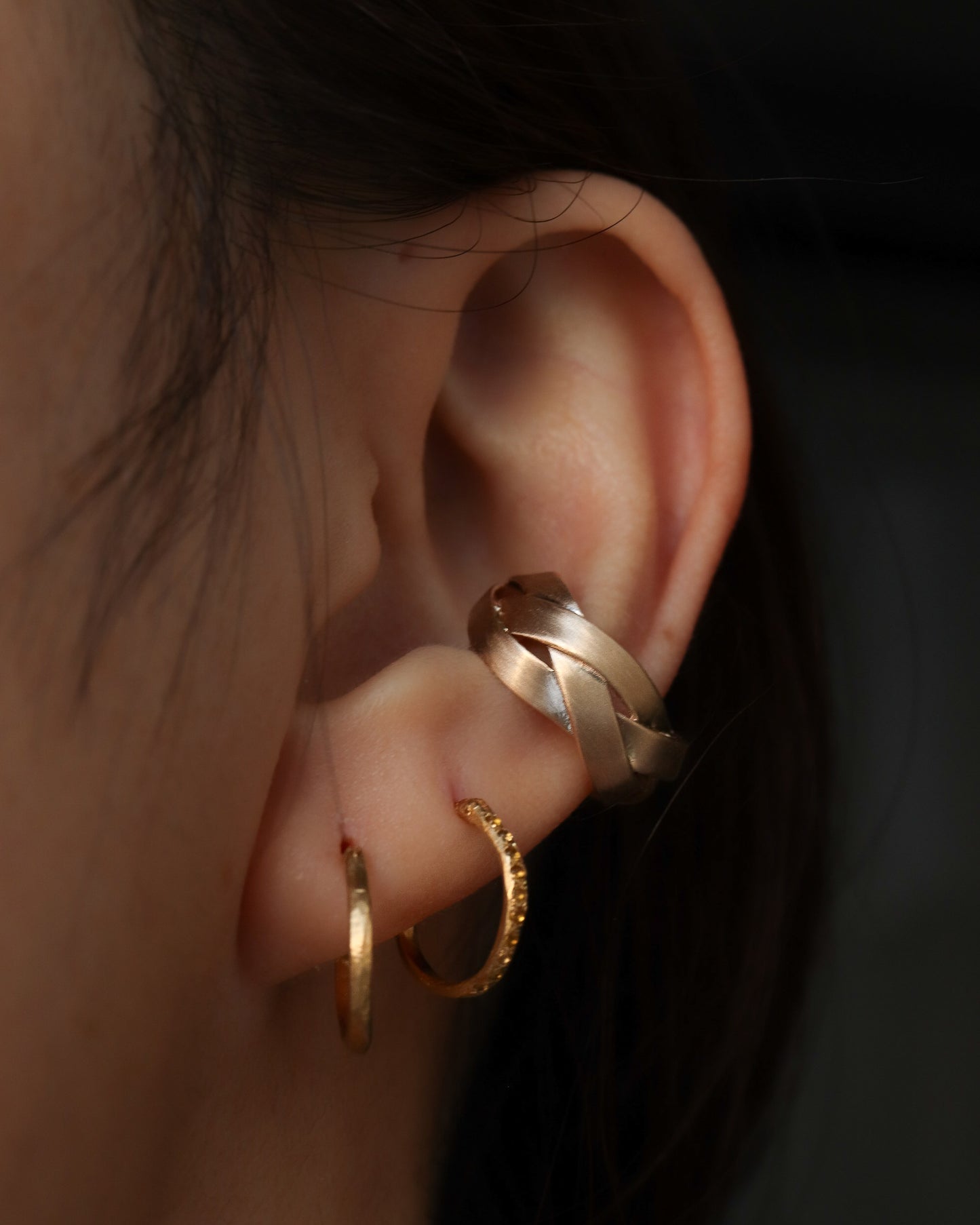 String Ear Cuff - Wide -