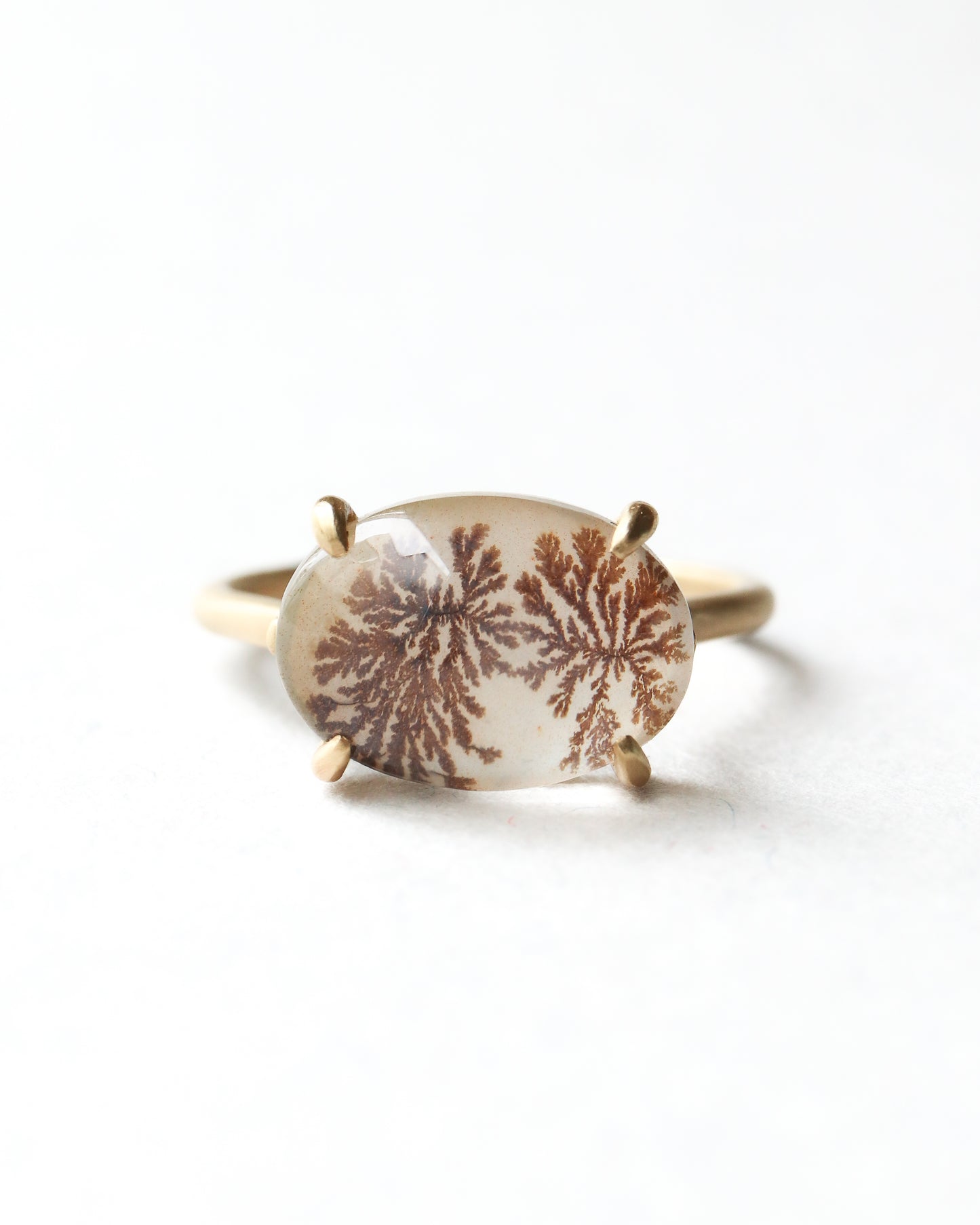 Prong Ring - Dendritic Quartz -