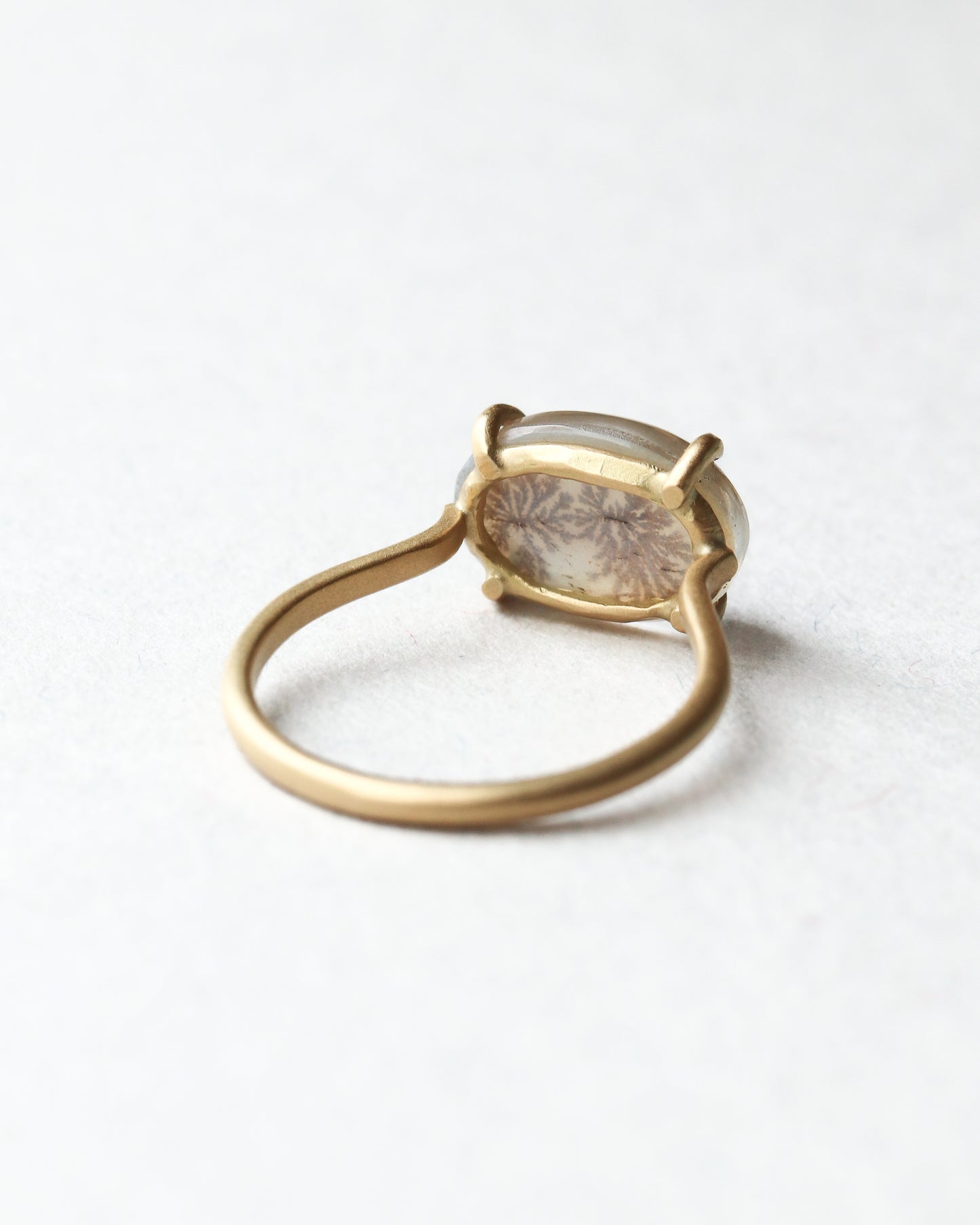 Prong Ring - Dendritic Quartz -