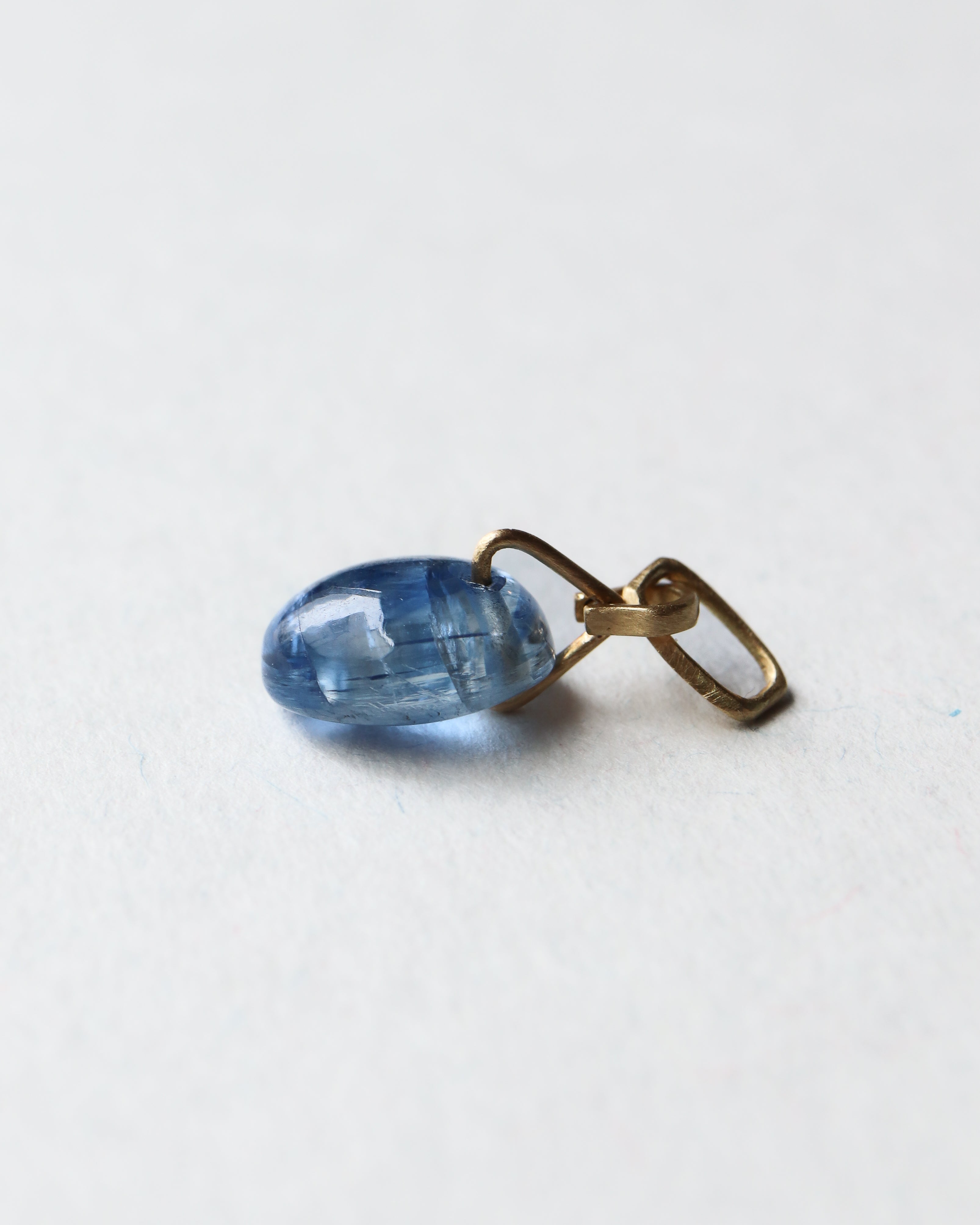 Horse Shoe Ring Necklace - kyanite -