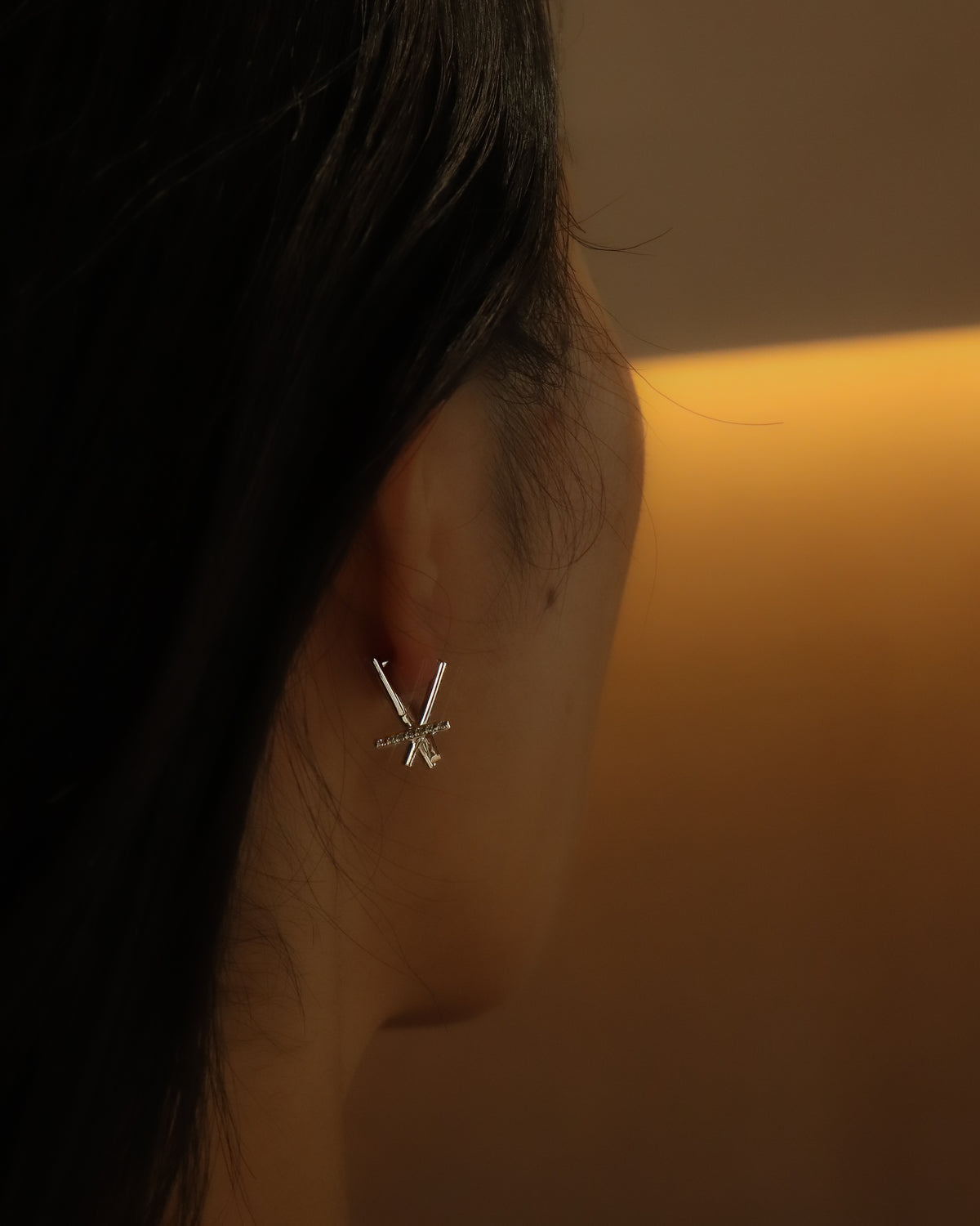 Asterism Pierced Earring - Pt900 / Diamond -