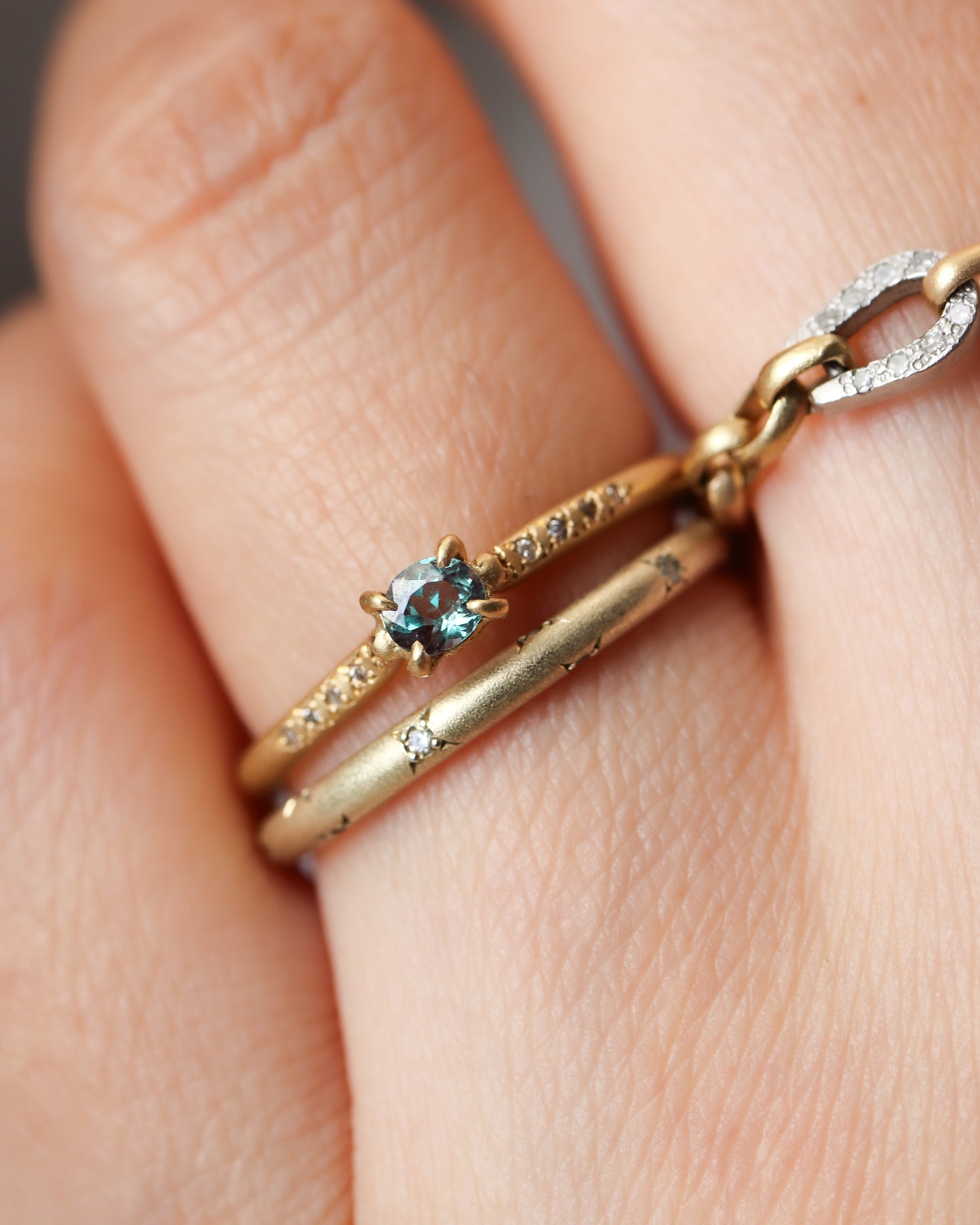 Prong Ring - alexandrite -