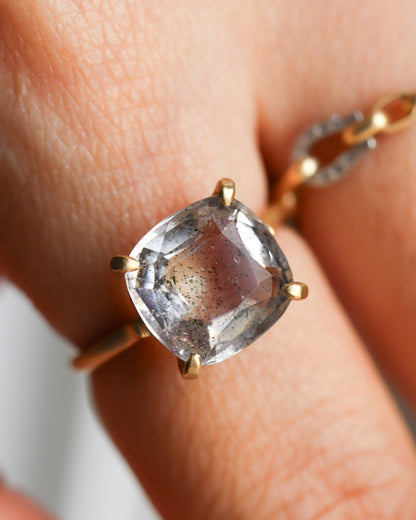 Prong Ring - Pink Fire Quartz -