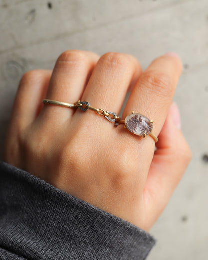 Prong Ring - Dendritic Quartz -