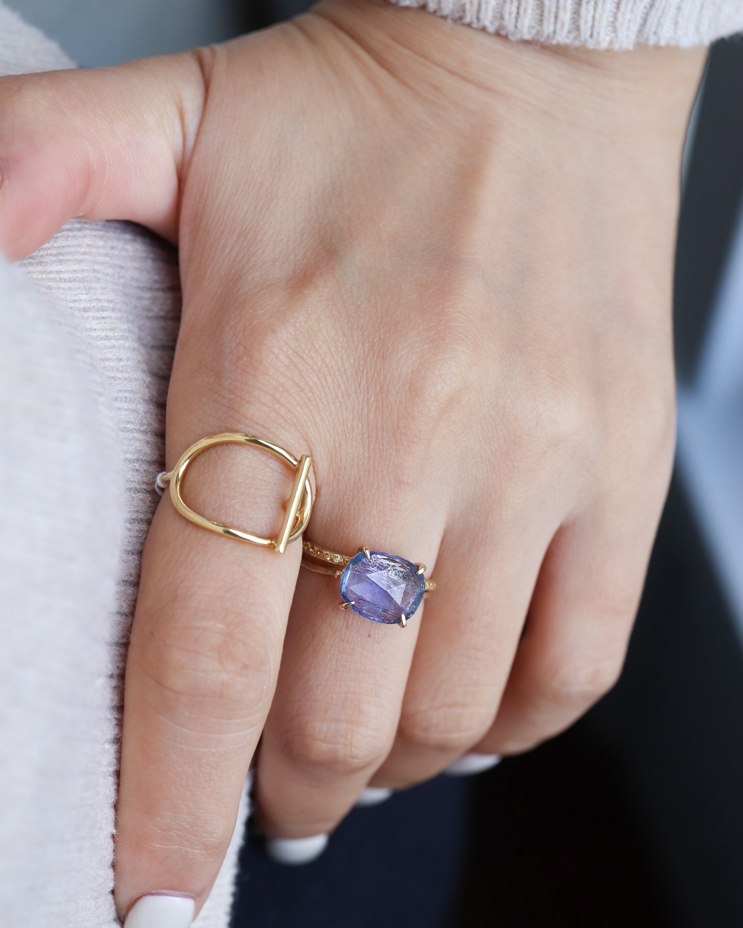 Flat Ring - Tanzanite -