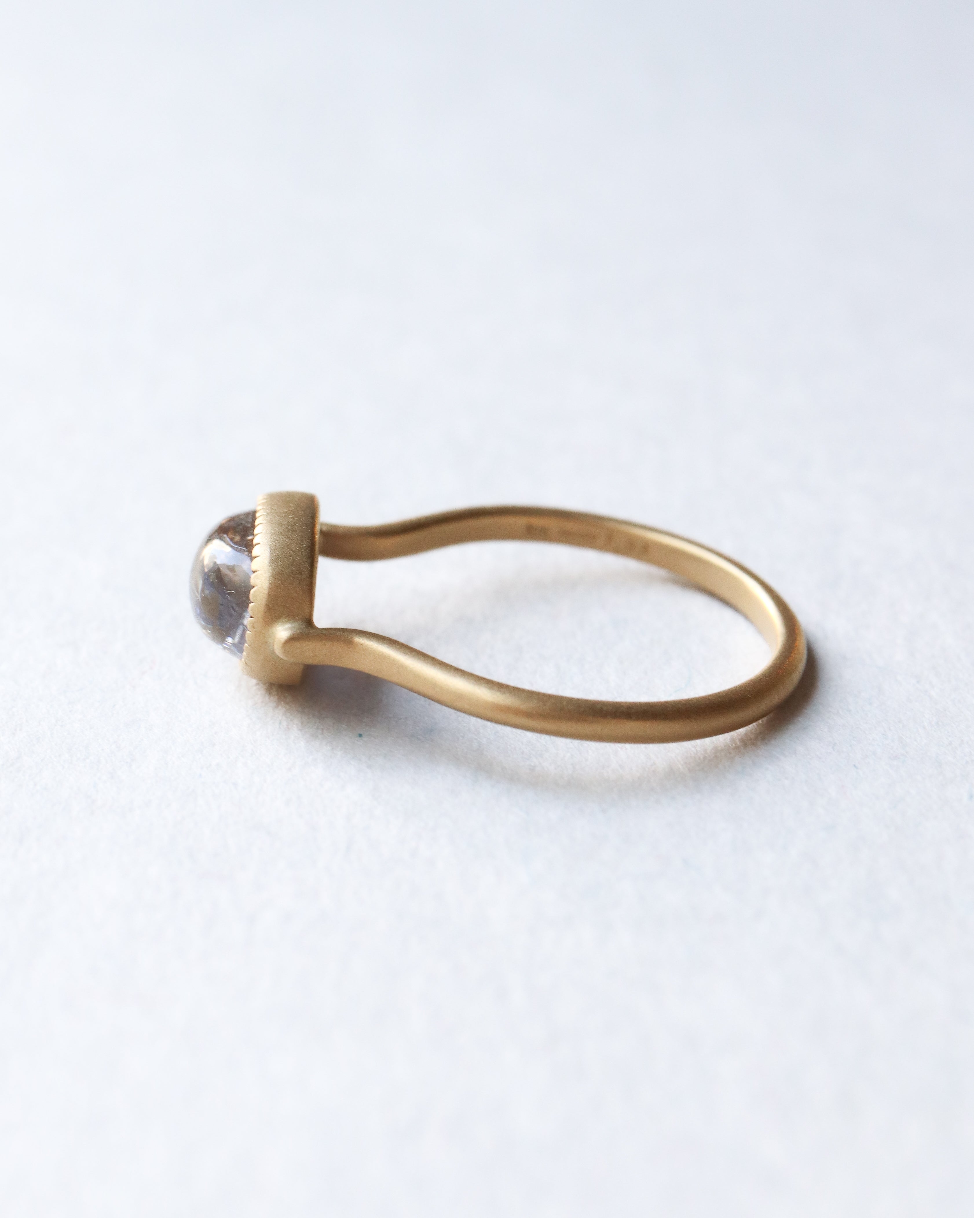 Milgrain Ring - Dumortierite in Quartz -