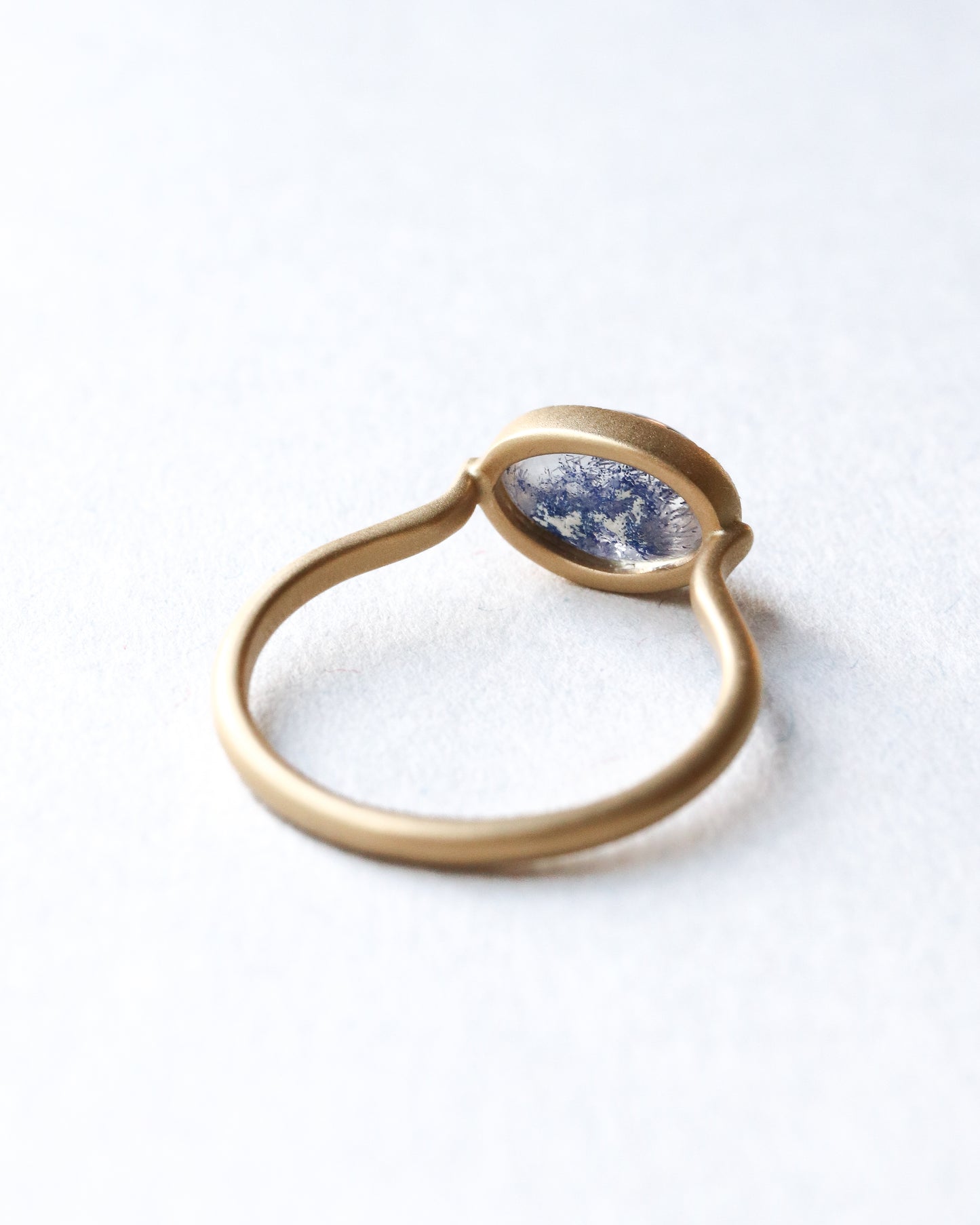 Milgrain Ring - Dumortierite in Quartz -