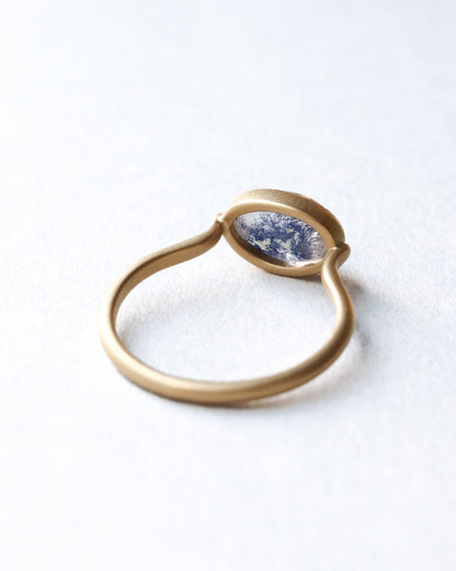 Milgrain Ring - Dumortierite in Quartz -