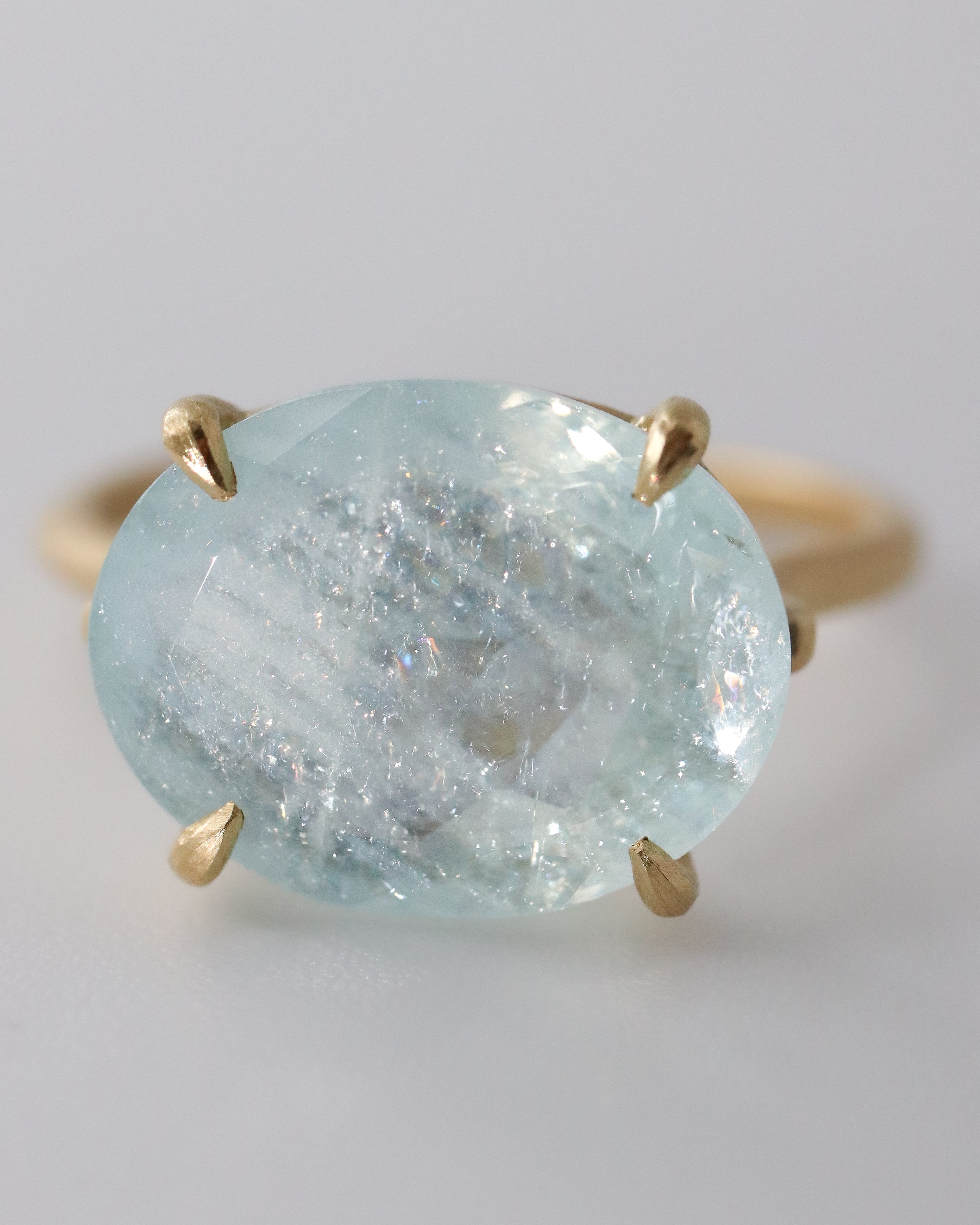 Prong Ring - Aquamarine -
