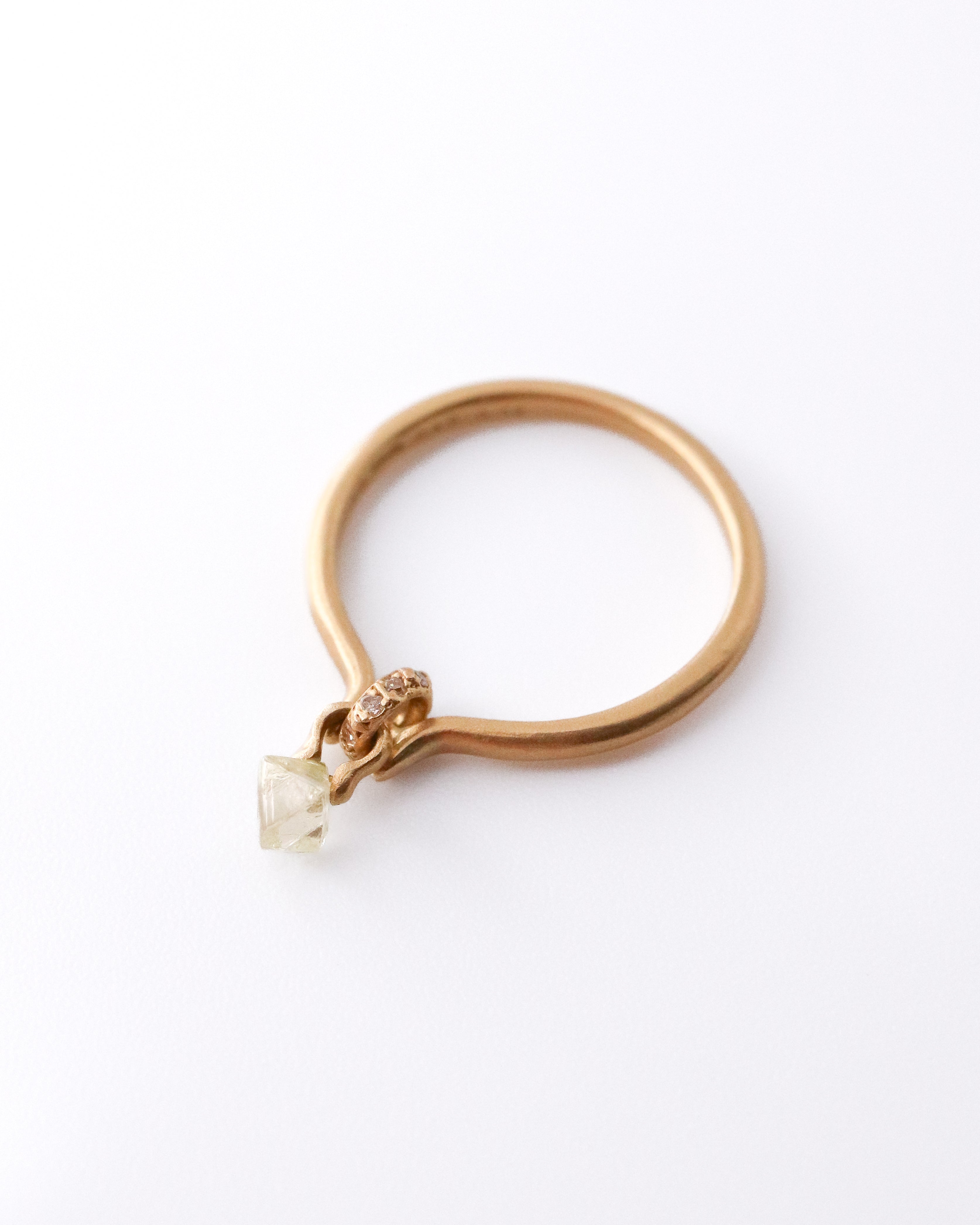 Horse Shoe Hole Ring - Diamond -