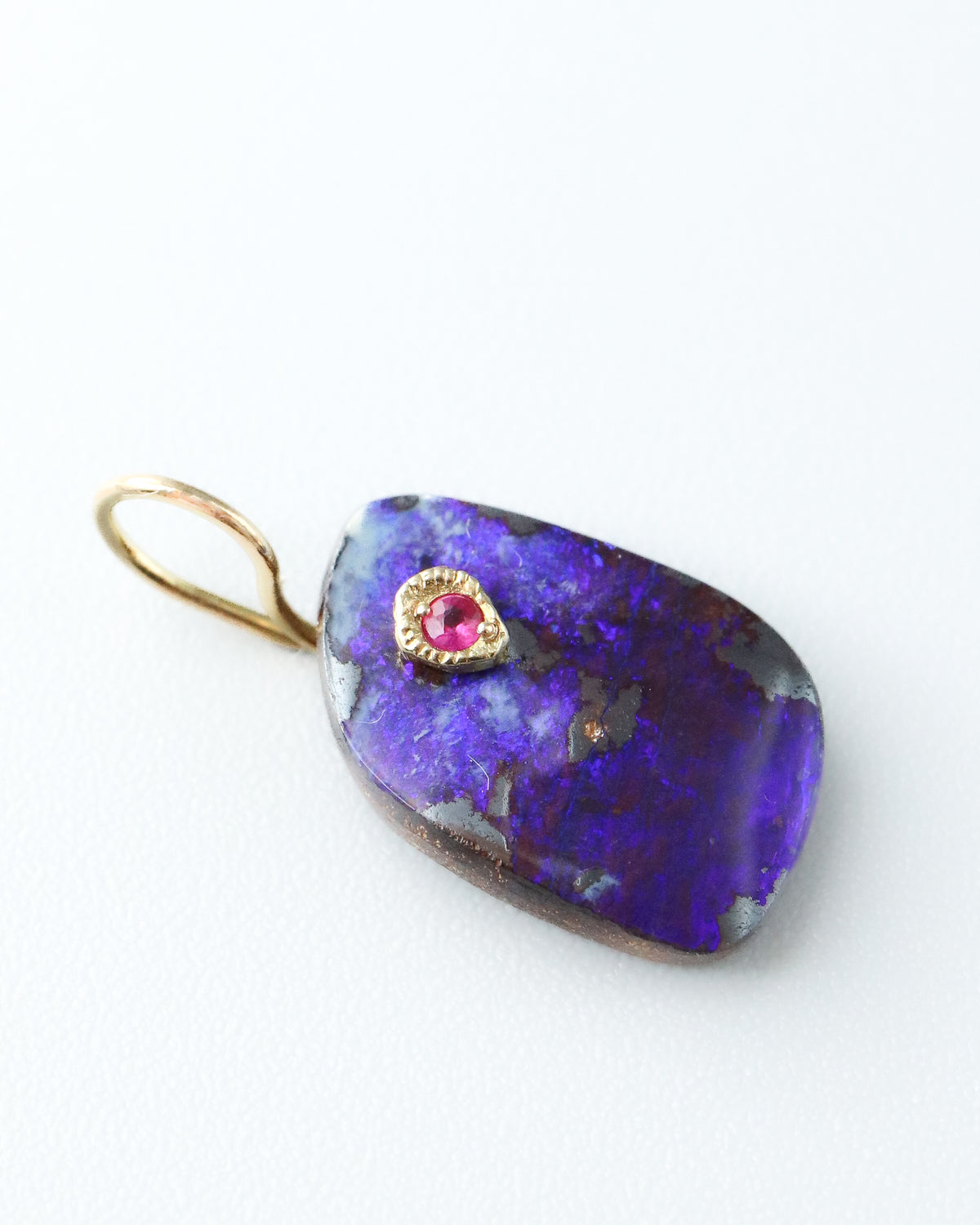 Flat Necklace - Boulder Opal -