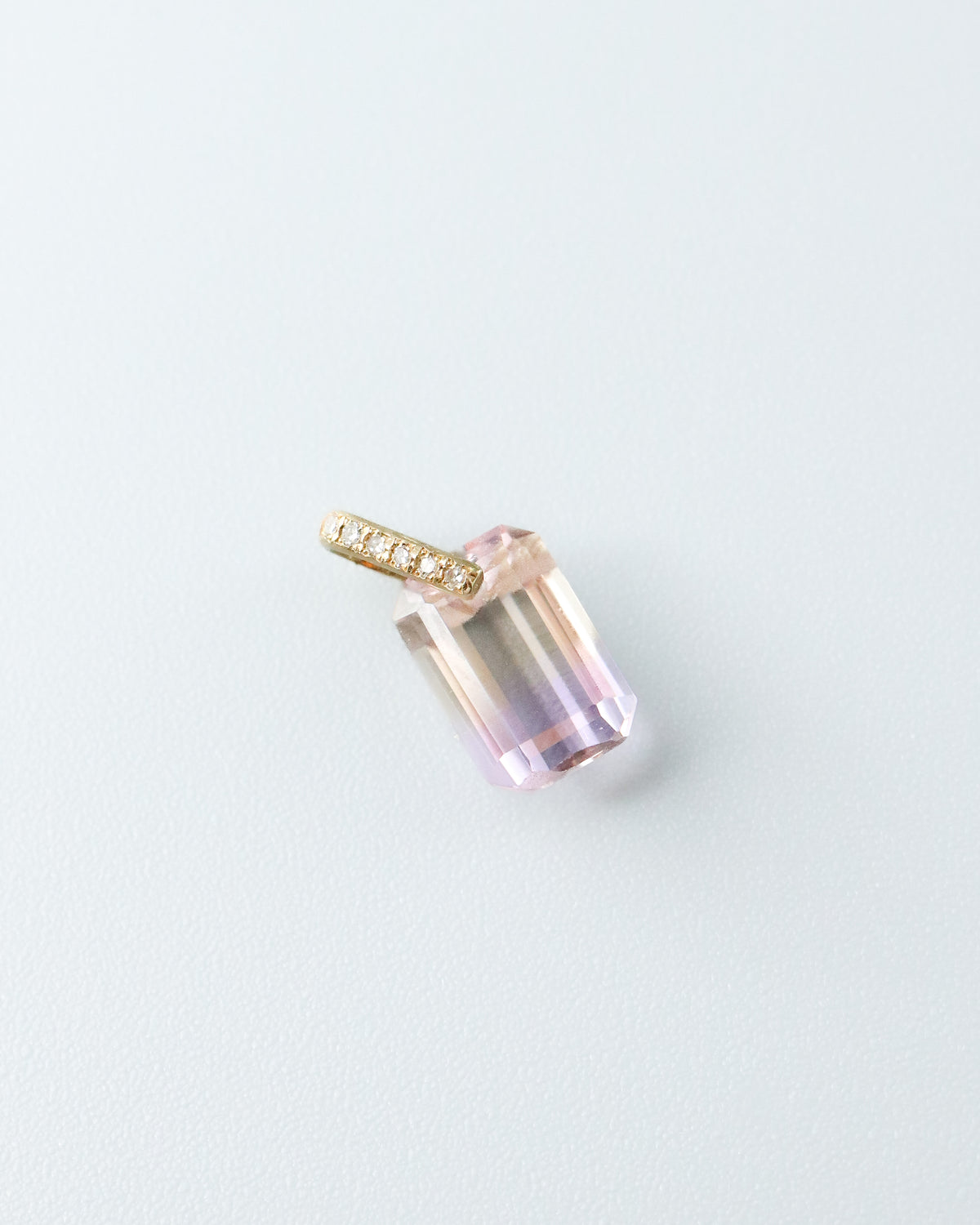 Hibiki Stone Necklace - Ametrine / Diamond -