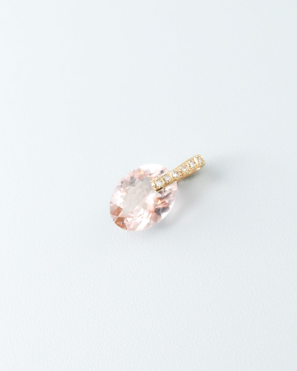 Hibiki Stone Necklace - Morganite -