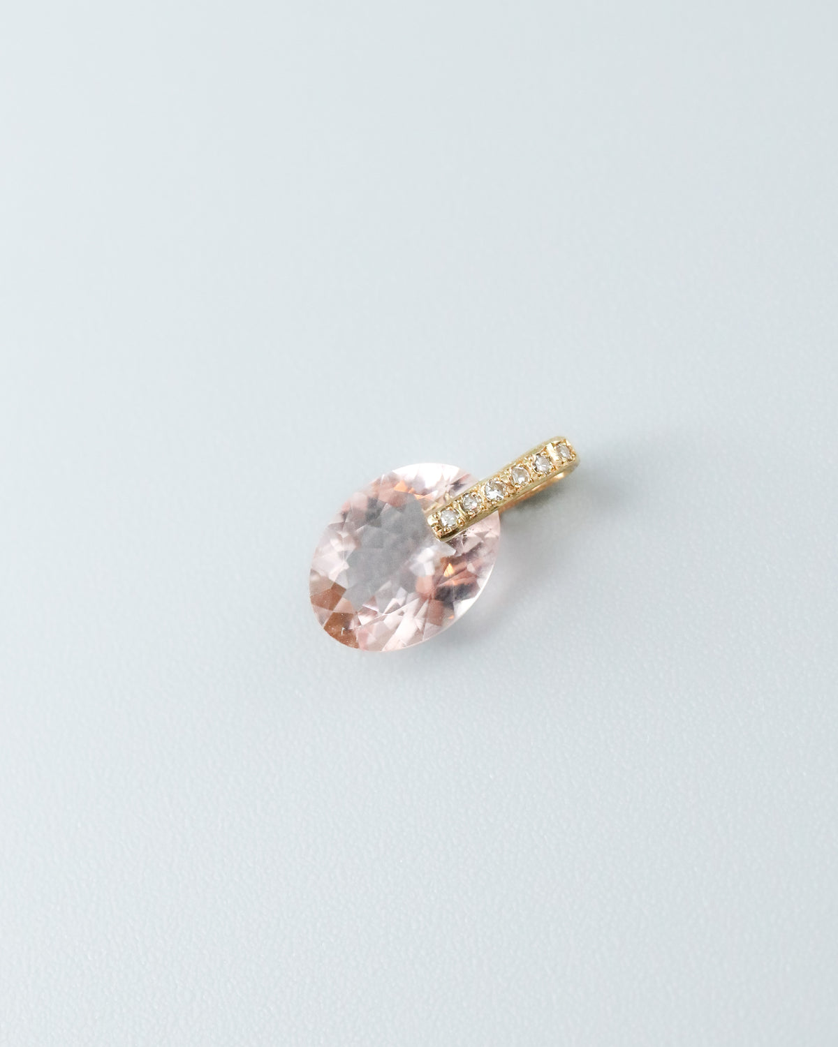 Hibiki Stone Necklace - Morganite -