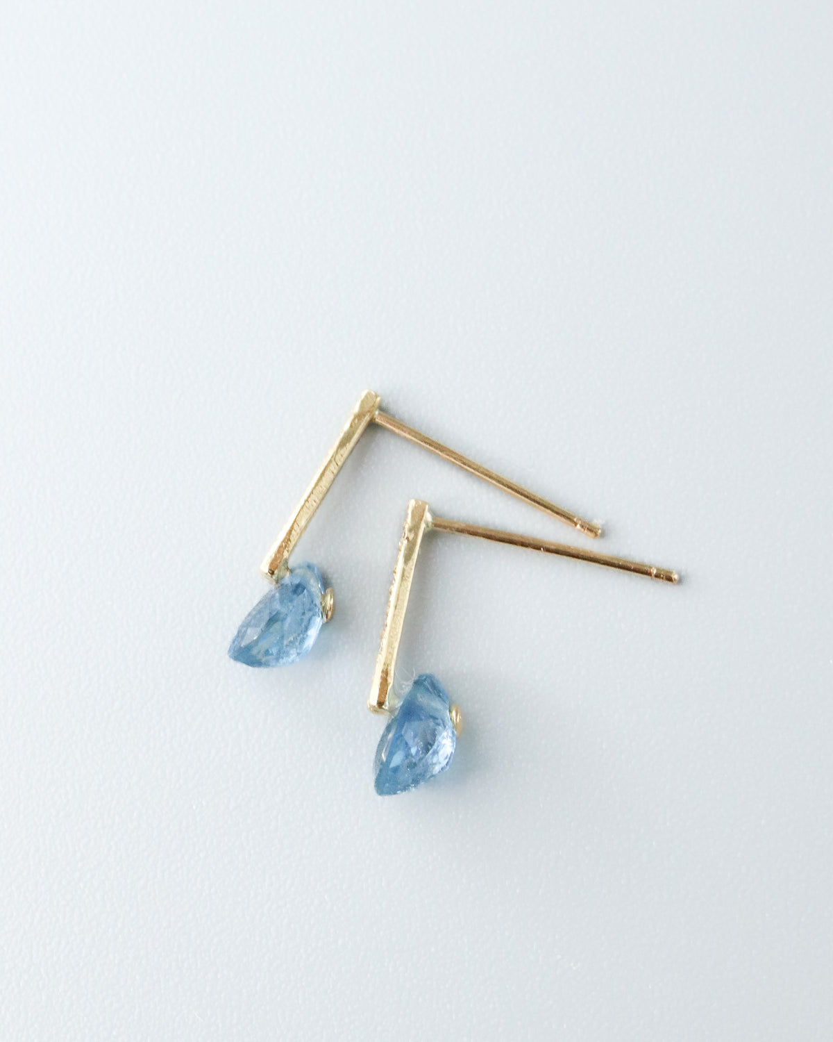 Hibiki Stone Pierced Earring - Aquamarine -