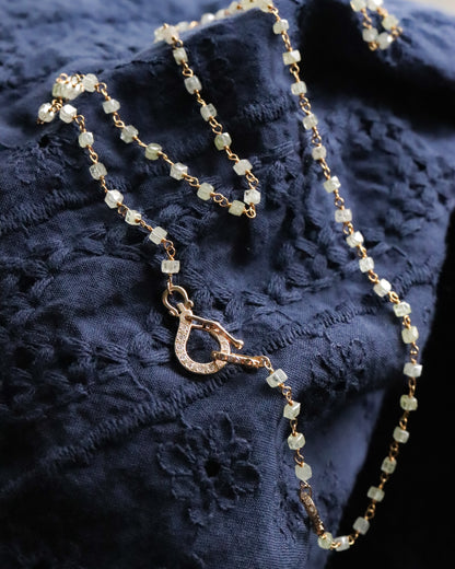 Link Diamond Beads Necklace