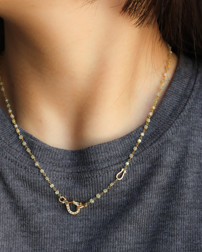 Link Diamond Beads Necklace