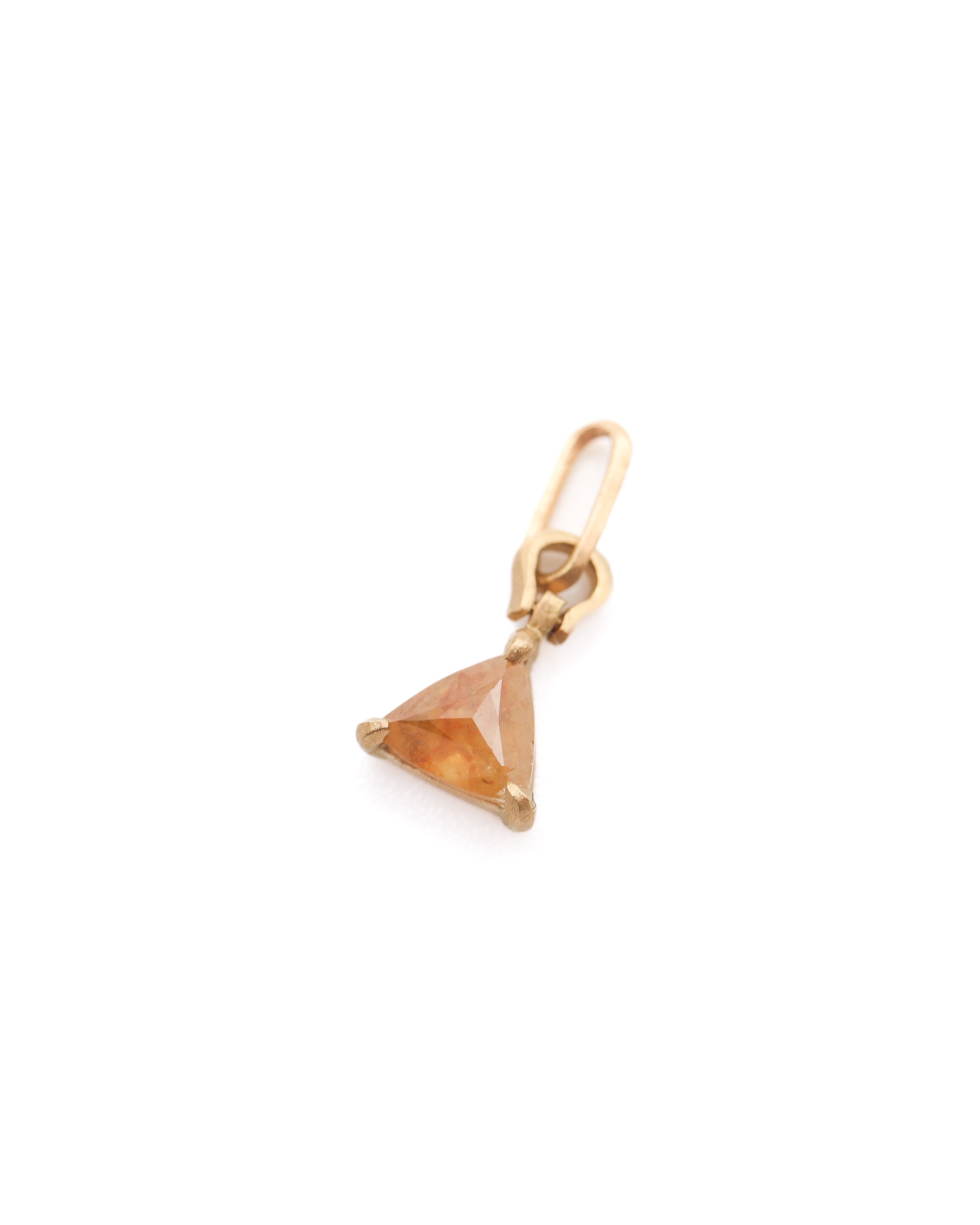 Horse Shoe Prong Necklace - Natural Diamond -