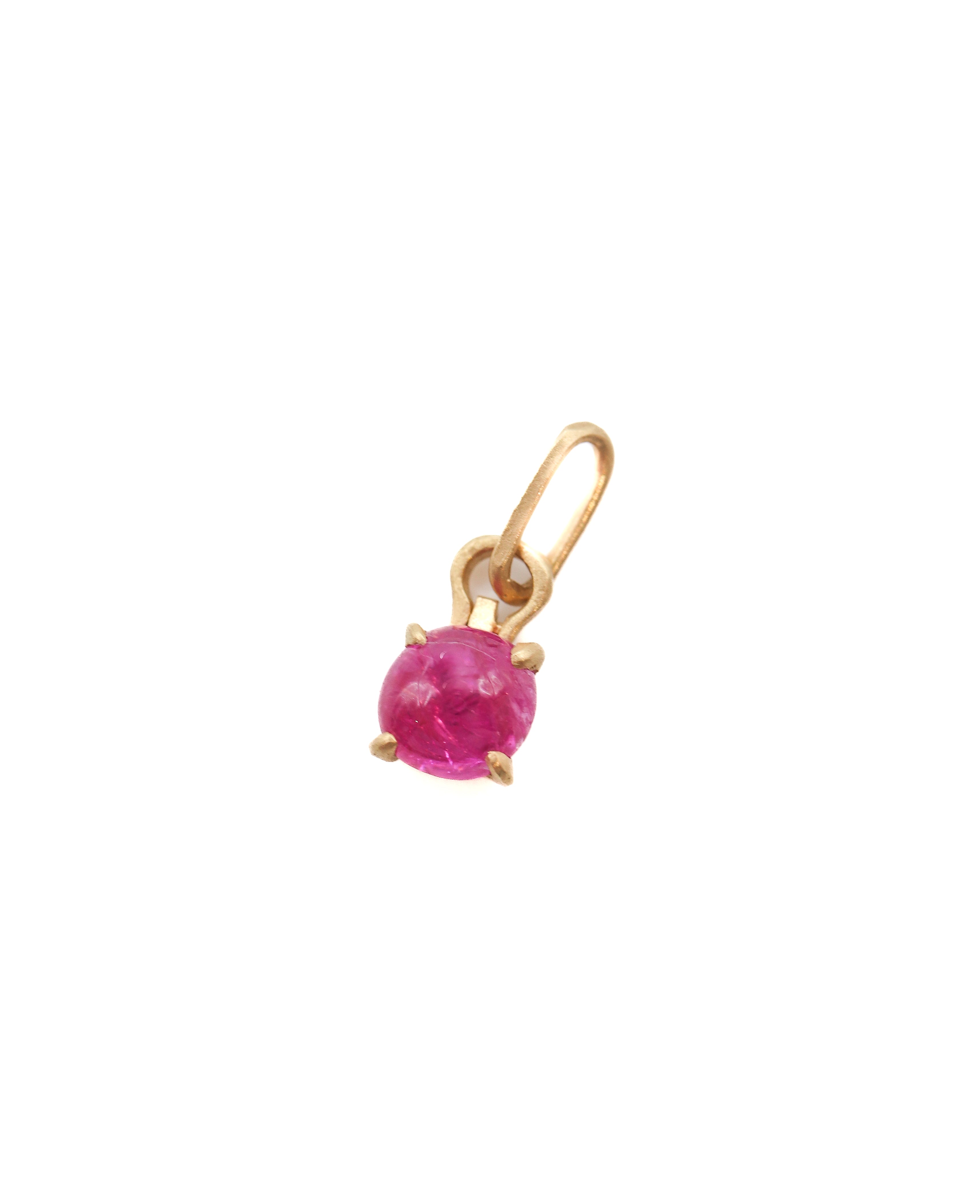 Horse Shoe Necklace - Ruby -