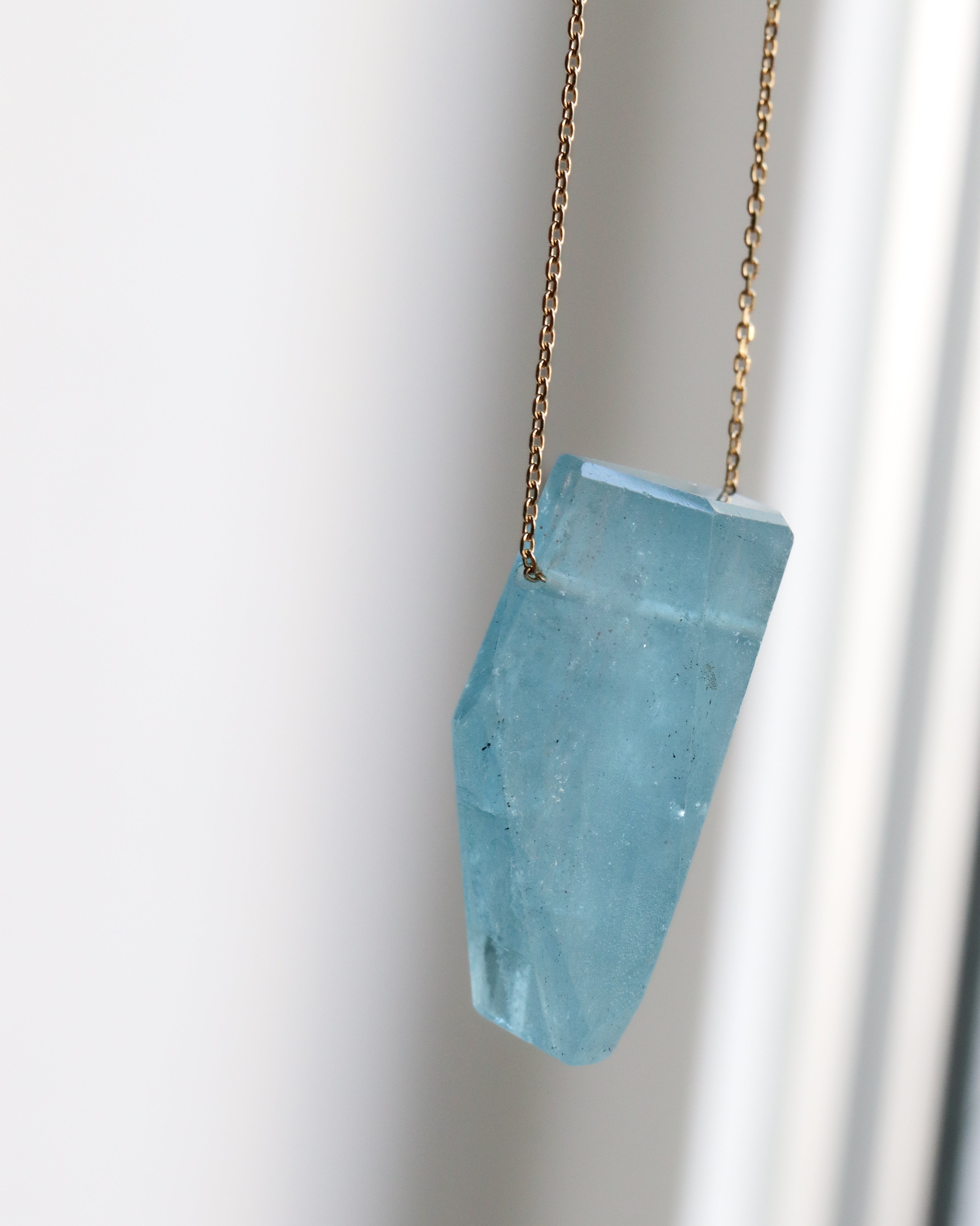 Rock Necklace - Aquamarine -