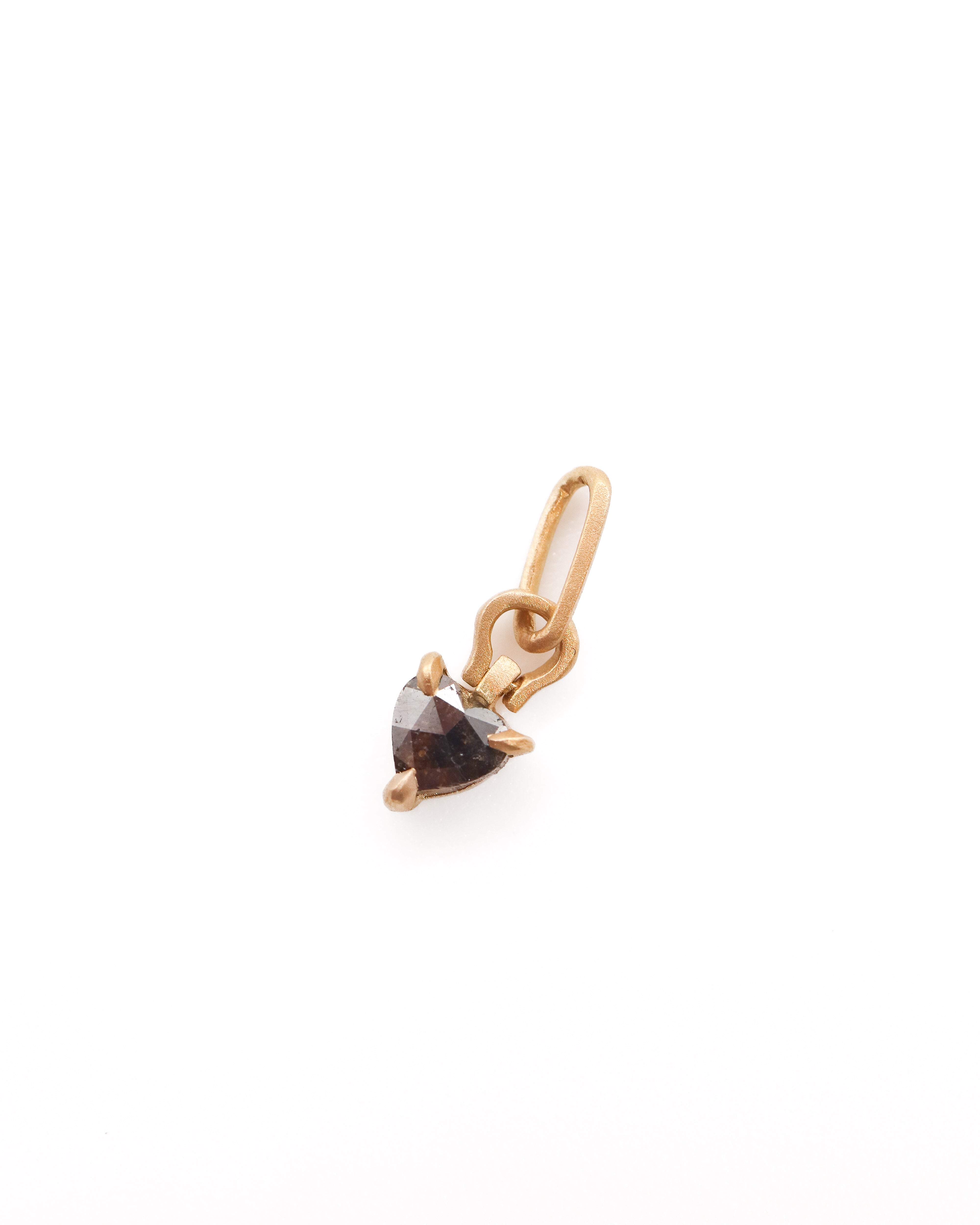 Horse Shoe Prong Necklace - Natural Diamond -