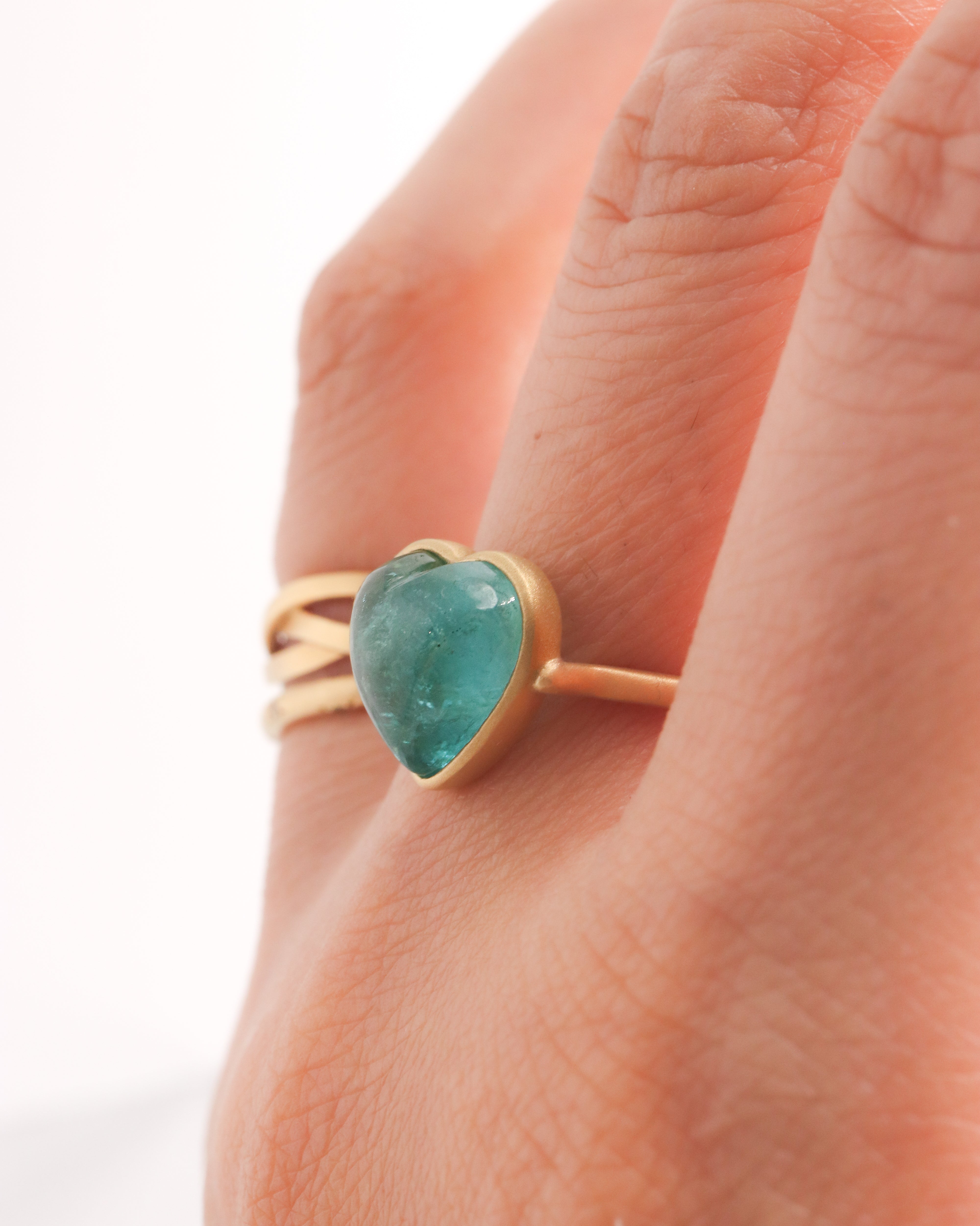 Collet Ring - Tourmaline -