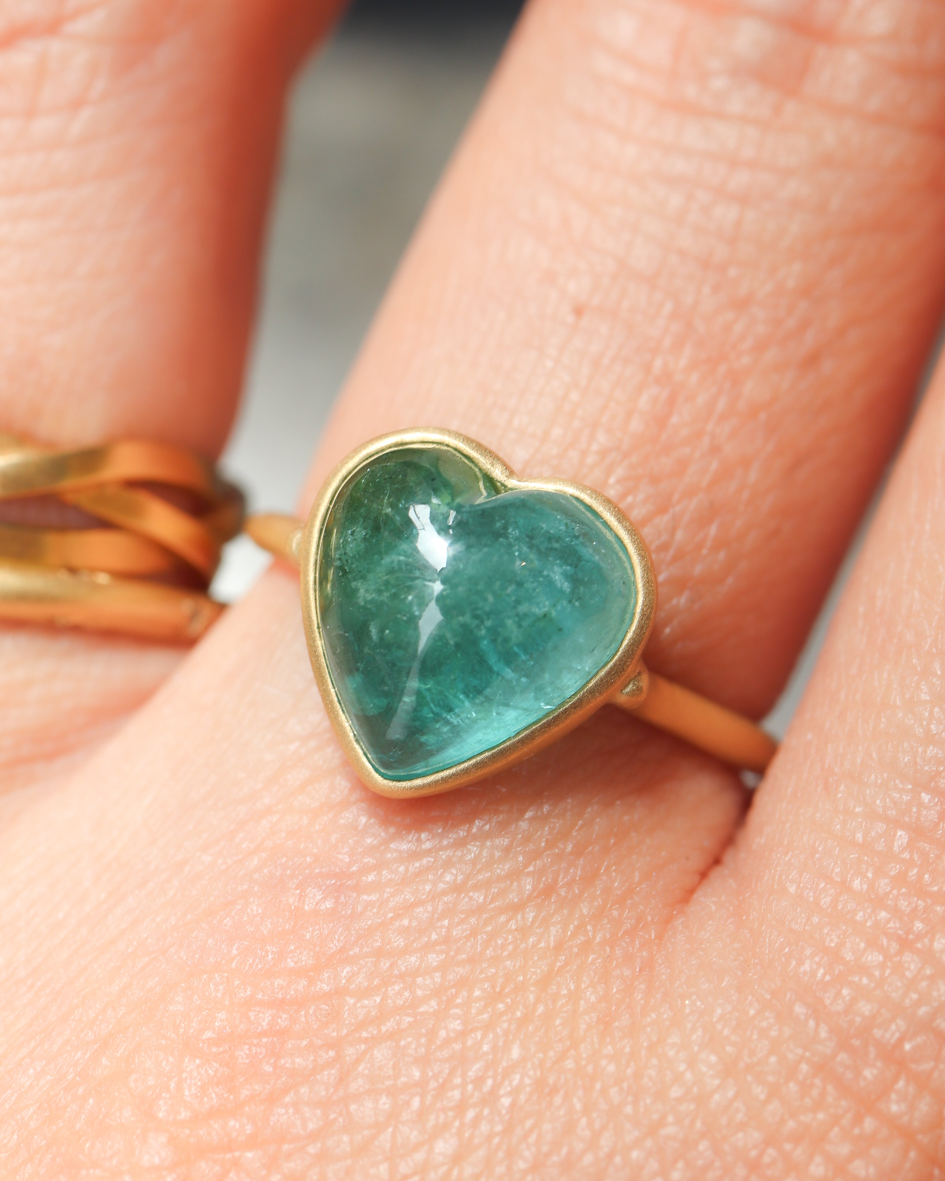 Collet Ring - Tourmaline -