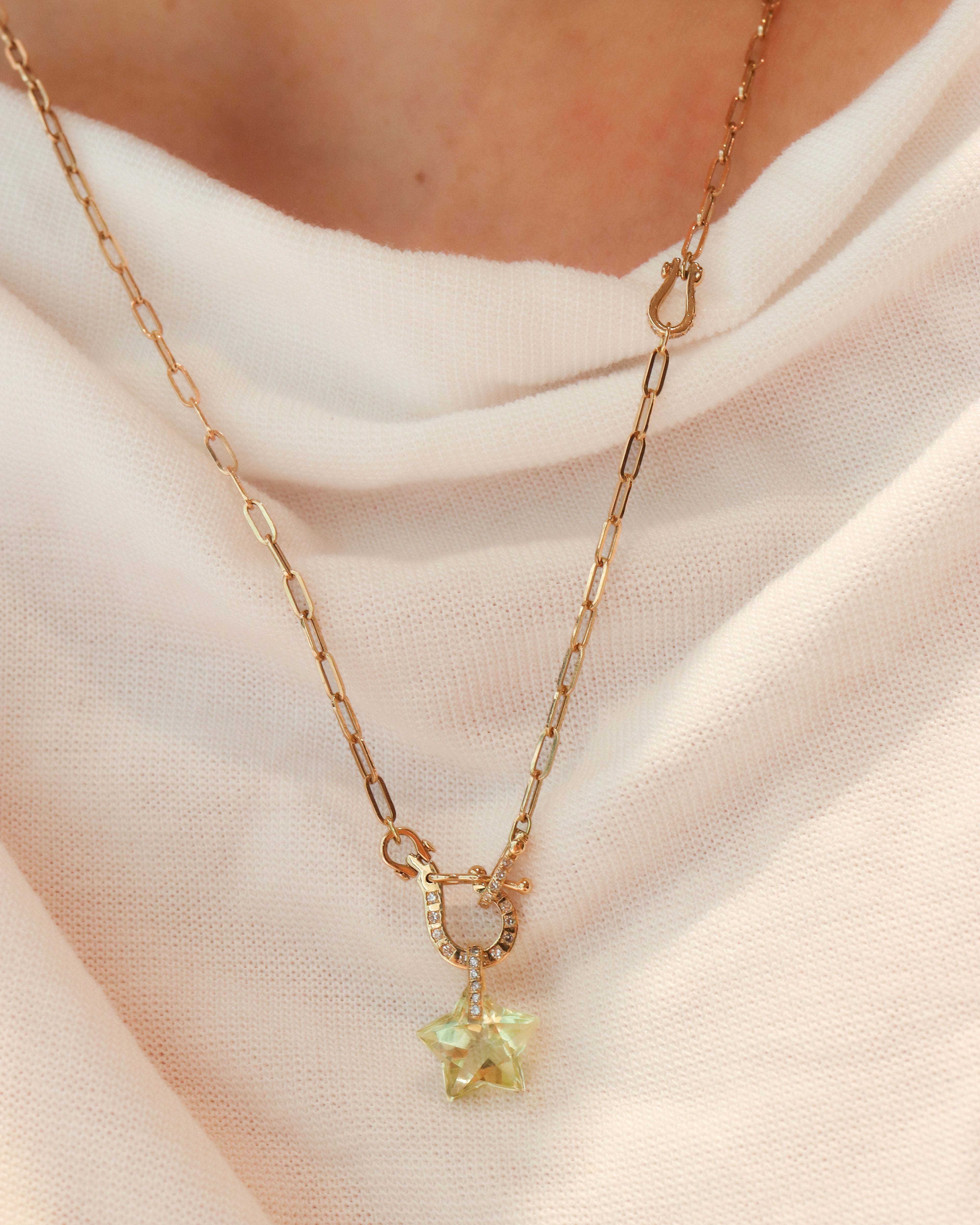 Hibiki Stone Necklace - Lemon Quartz -