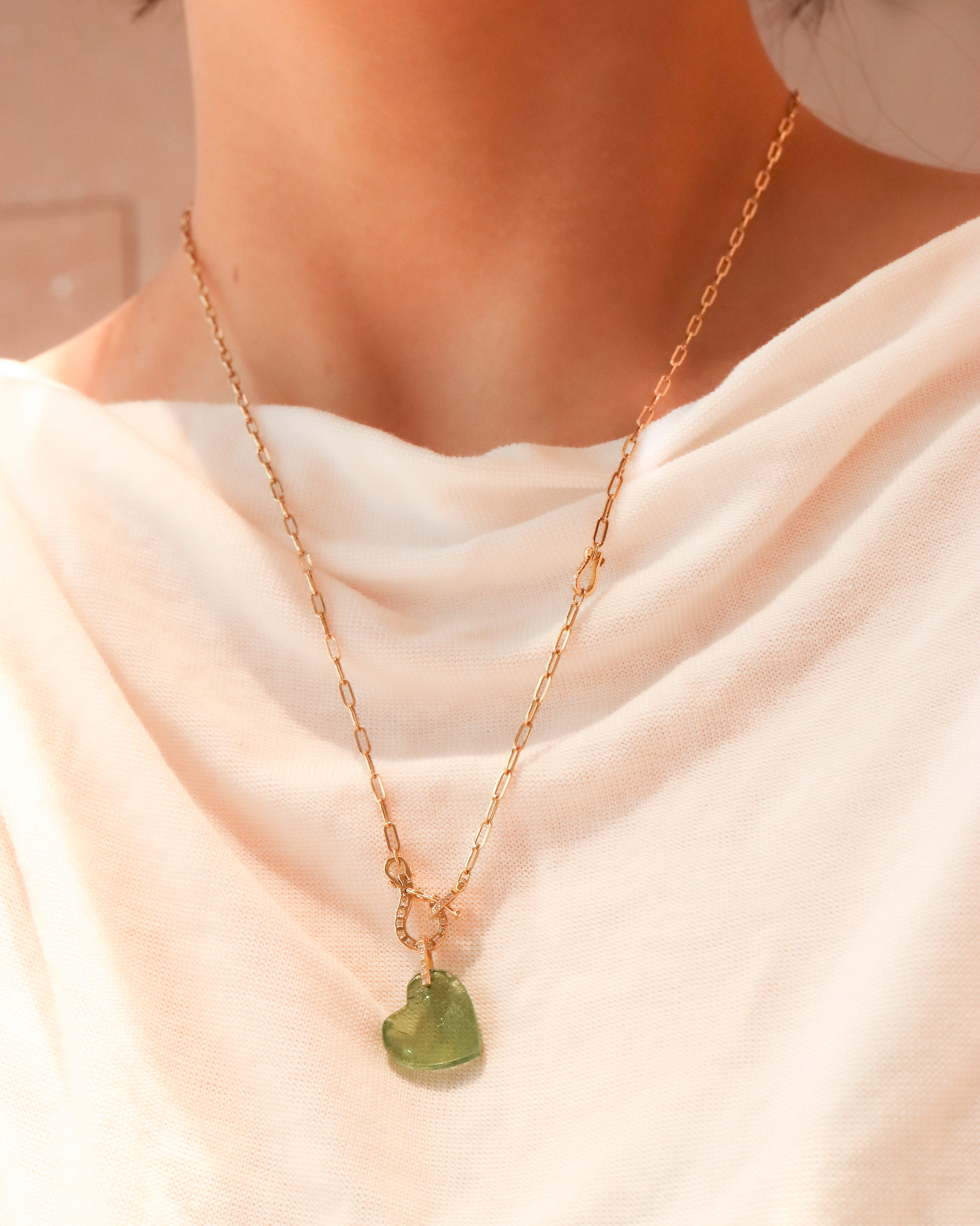 Hibiki Stone Necklace - Bicolor Tourmaline -