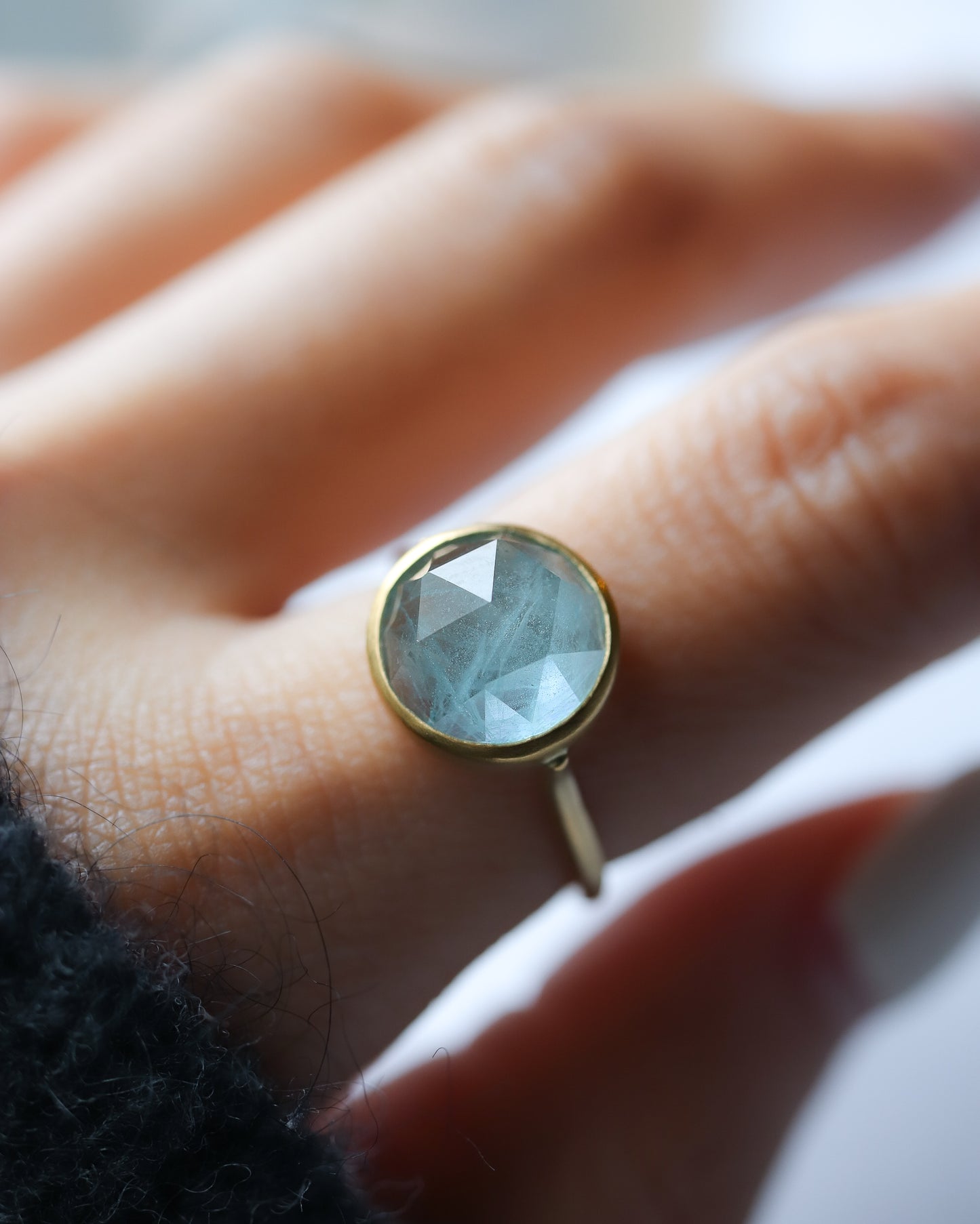 Collet Ring - Aquamarine -