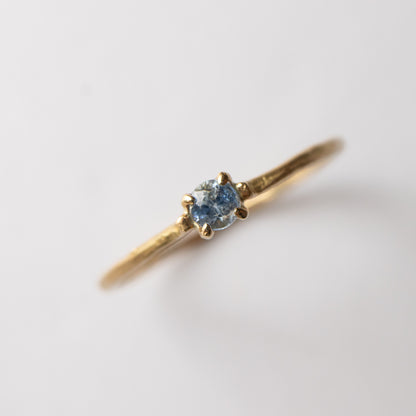 Prong Ring - Benitoite -