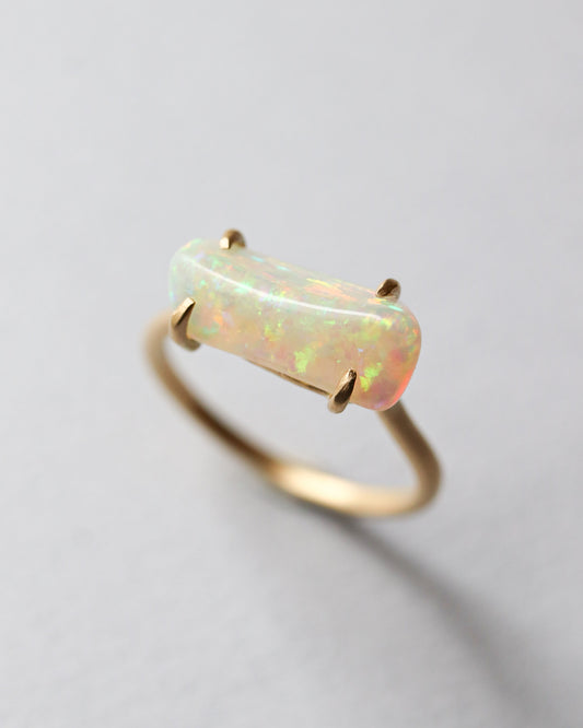 Prong Ring - Opal -