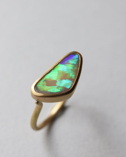 Collet Ring - Crystal Black Opal -