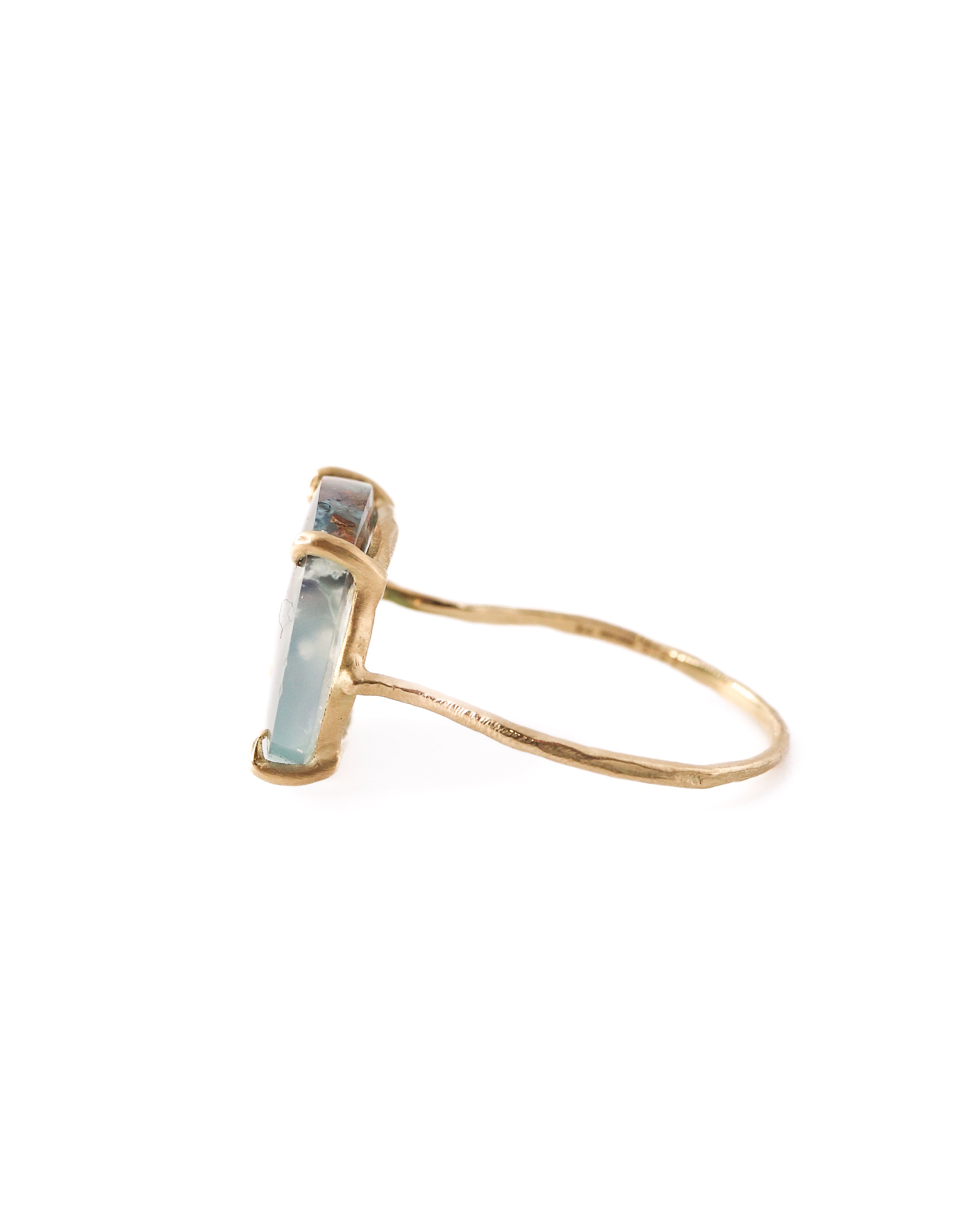 Flat Ring - Copper in Quartz -