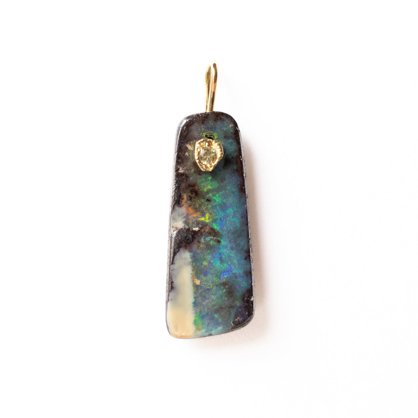 Flat Necklace - Boulder Opal -