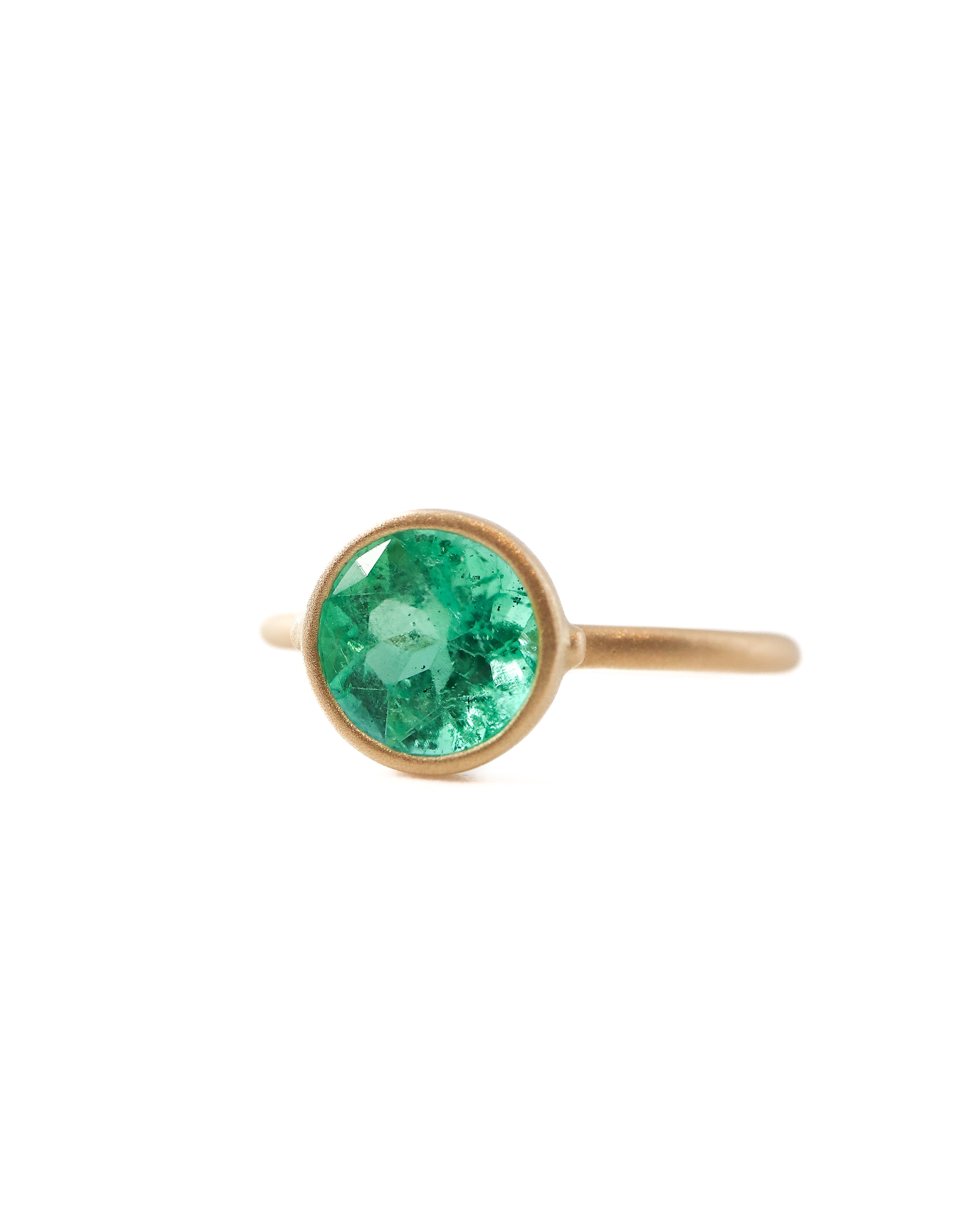 Collet Ring - Emerald -