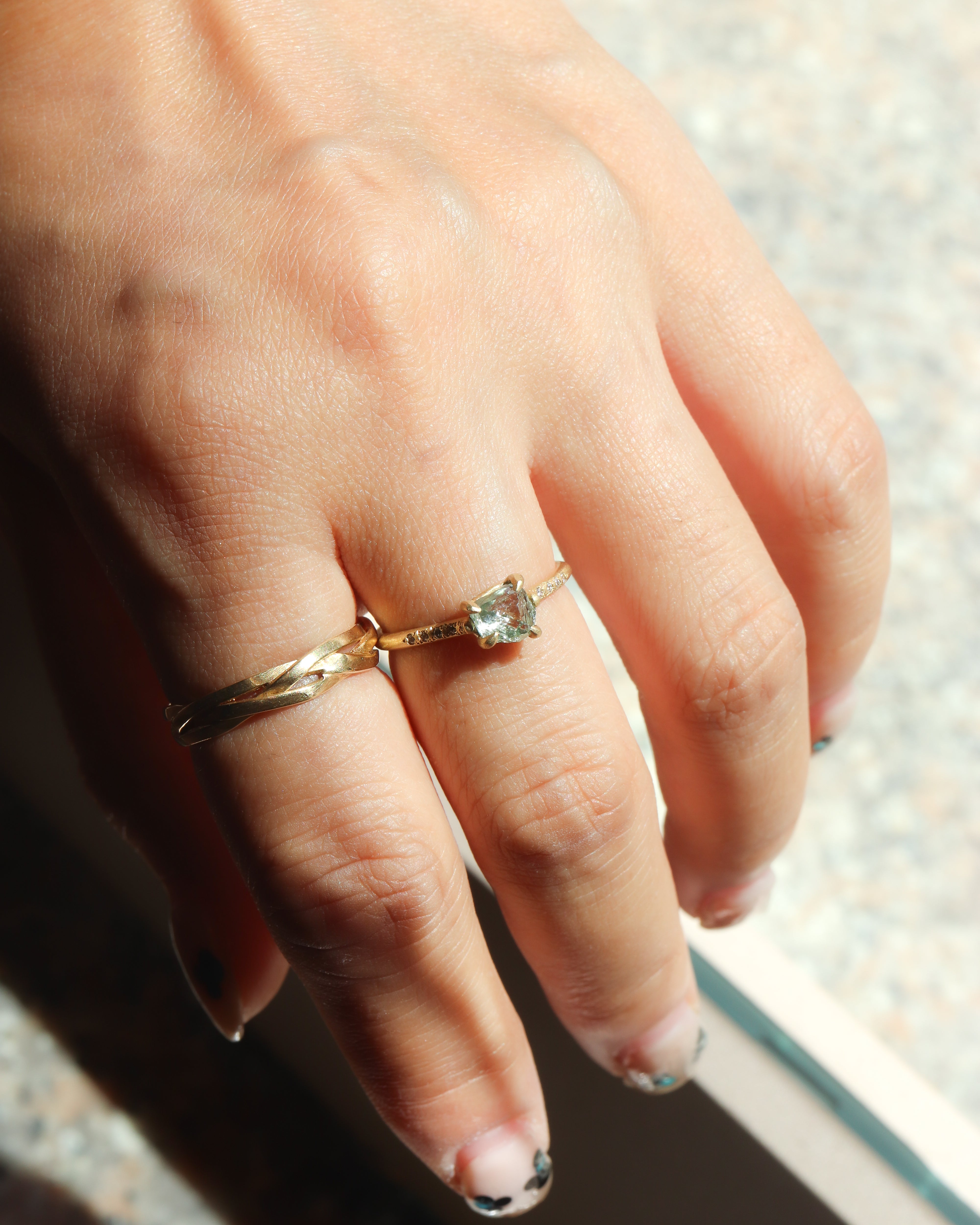 Prong Armdia Ring - Diamond -