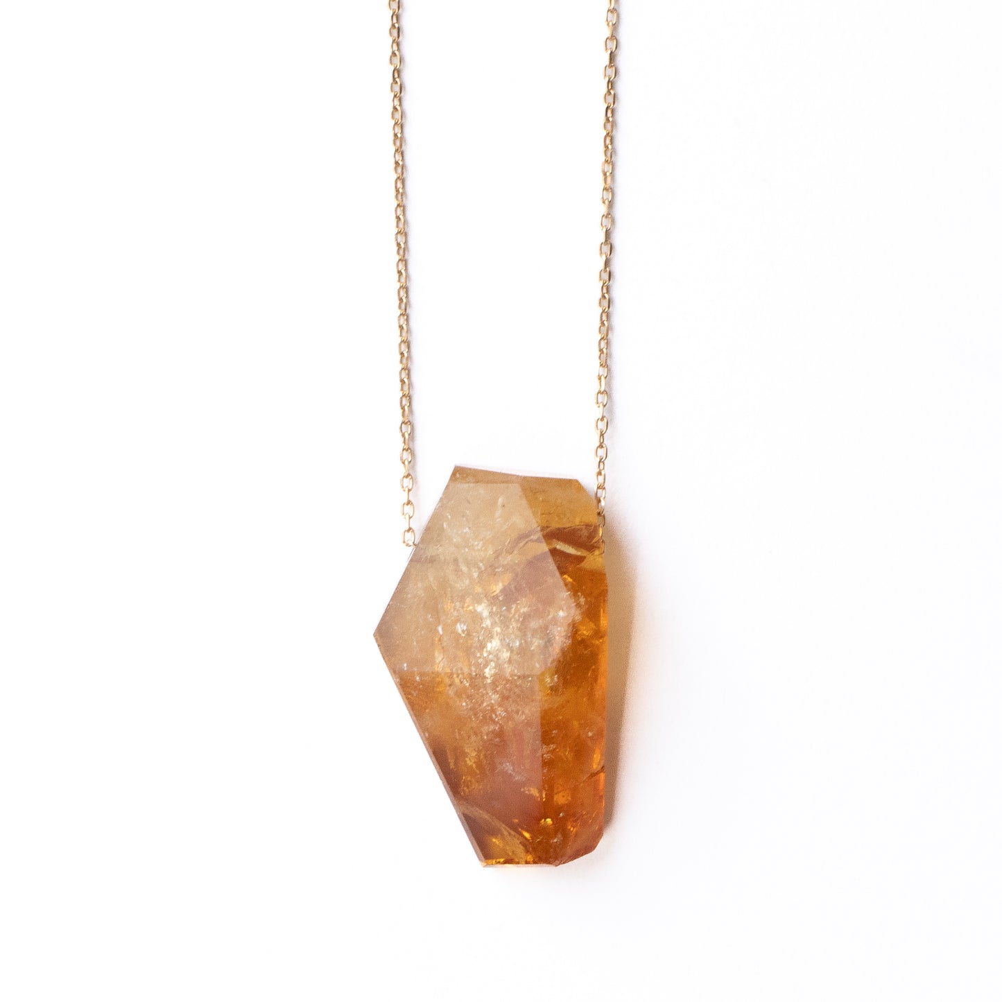 Rock Necklace - Citrine -