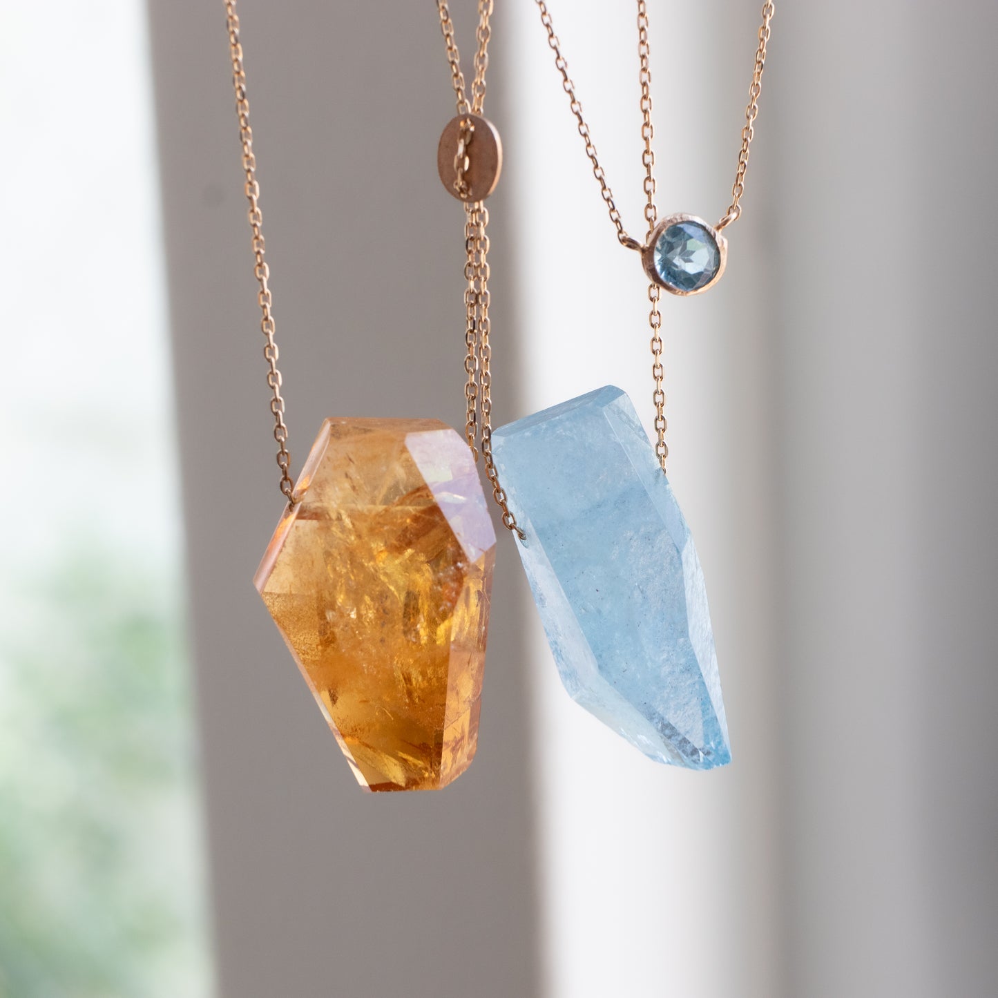 Rock Necklace - Citrine -