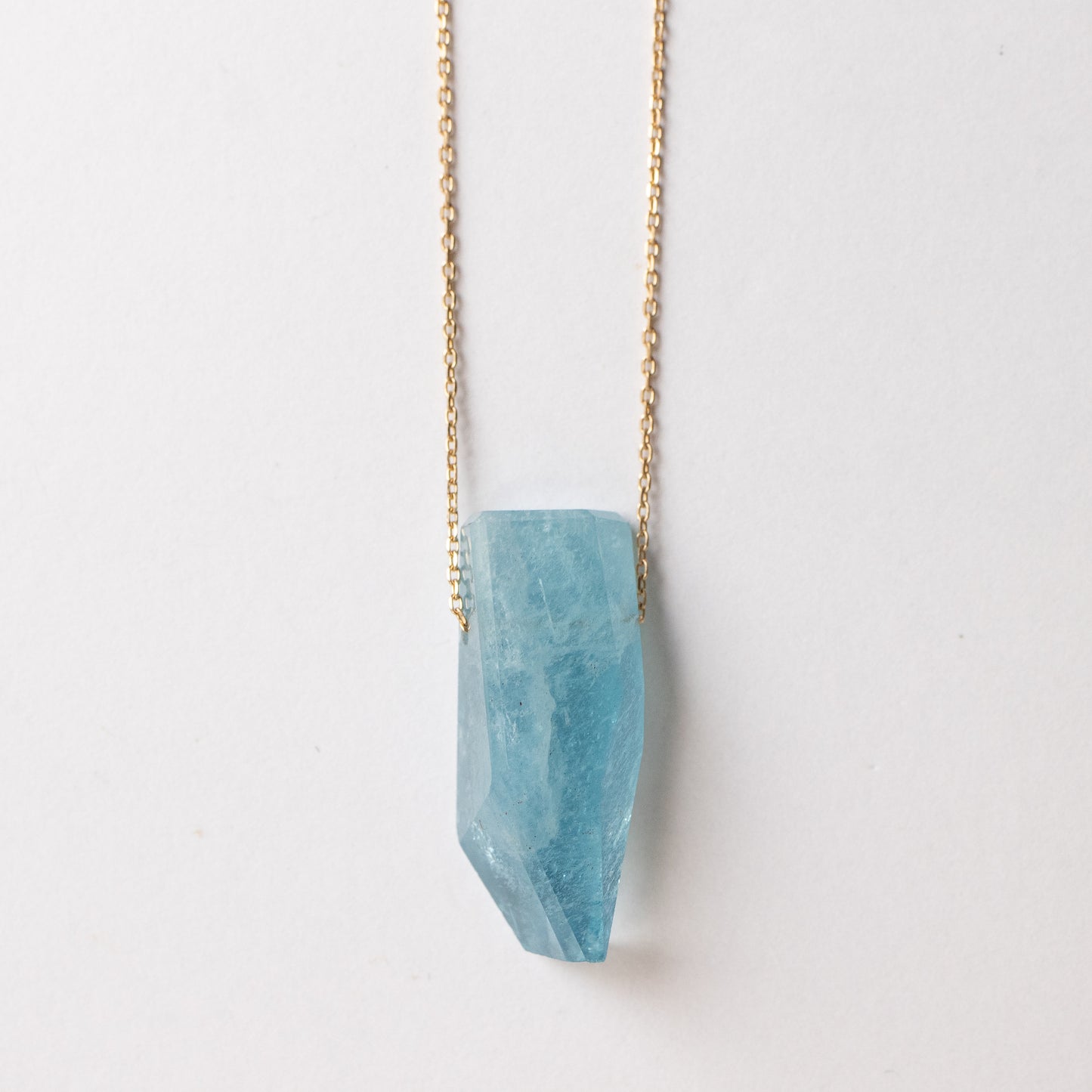 Rock Necklace - Aquamarine -