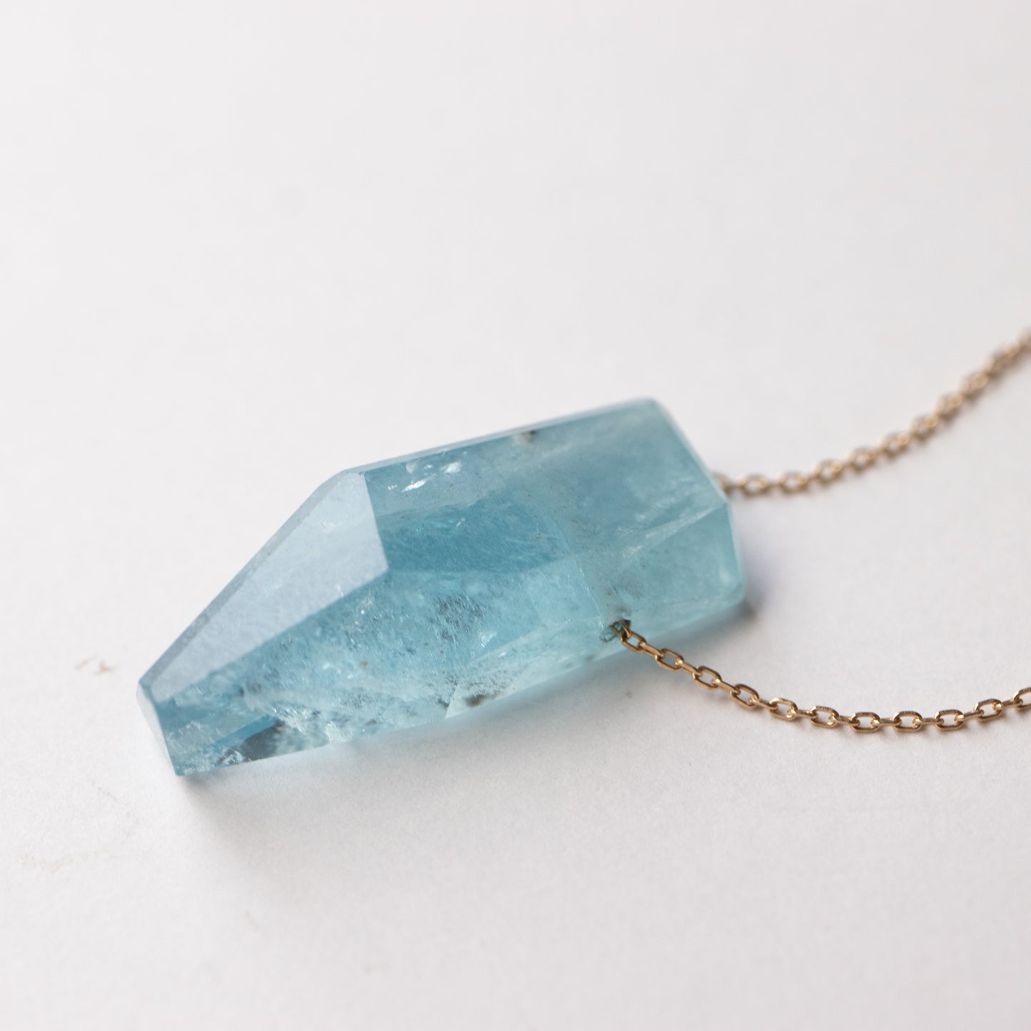 Rock Necklace - Aquamarine -