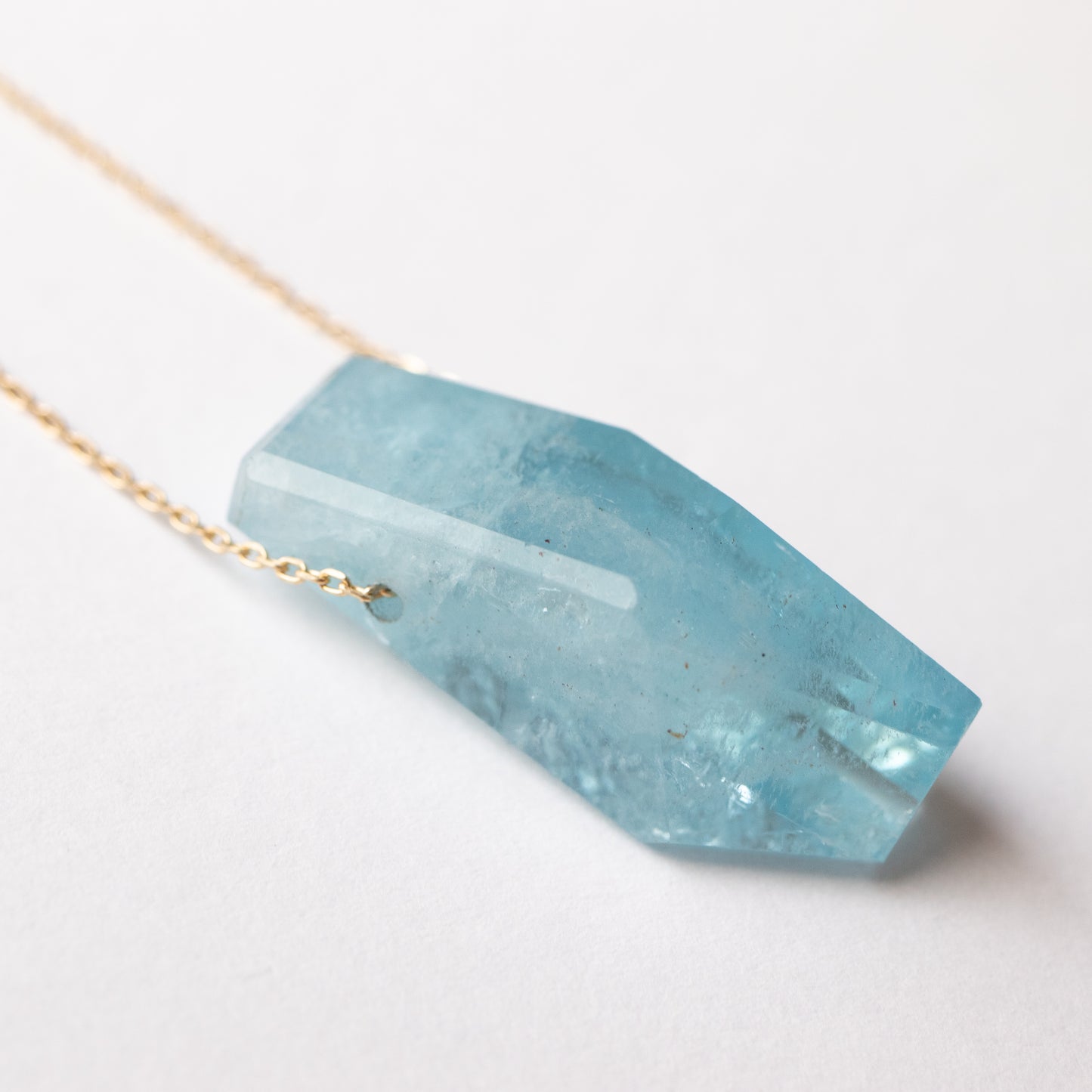 Rock Necklace - Aquamarine -