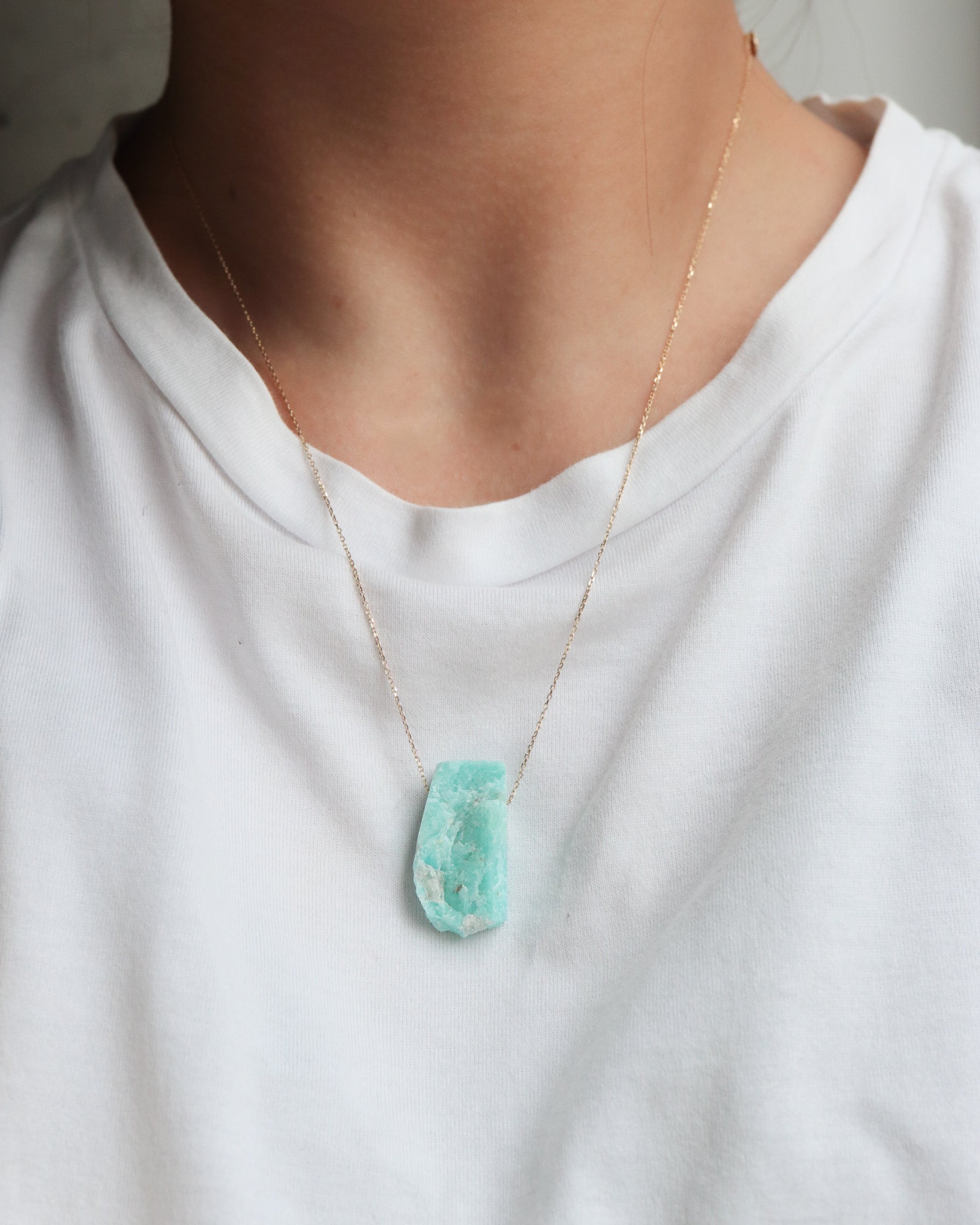 Rock Necklace - Amazonite -