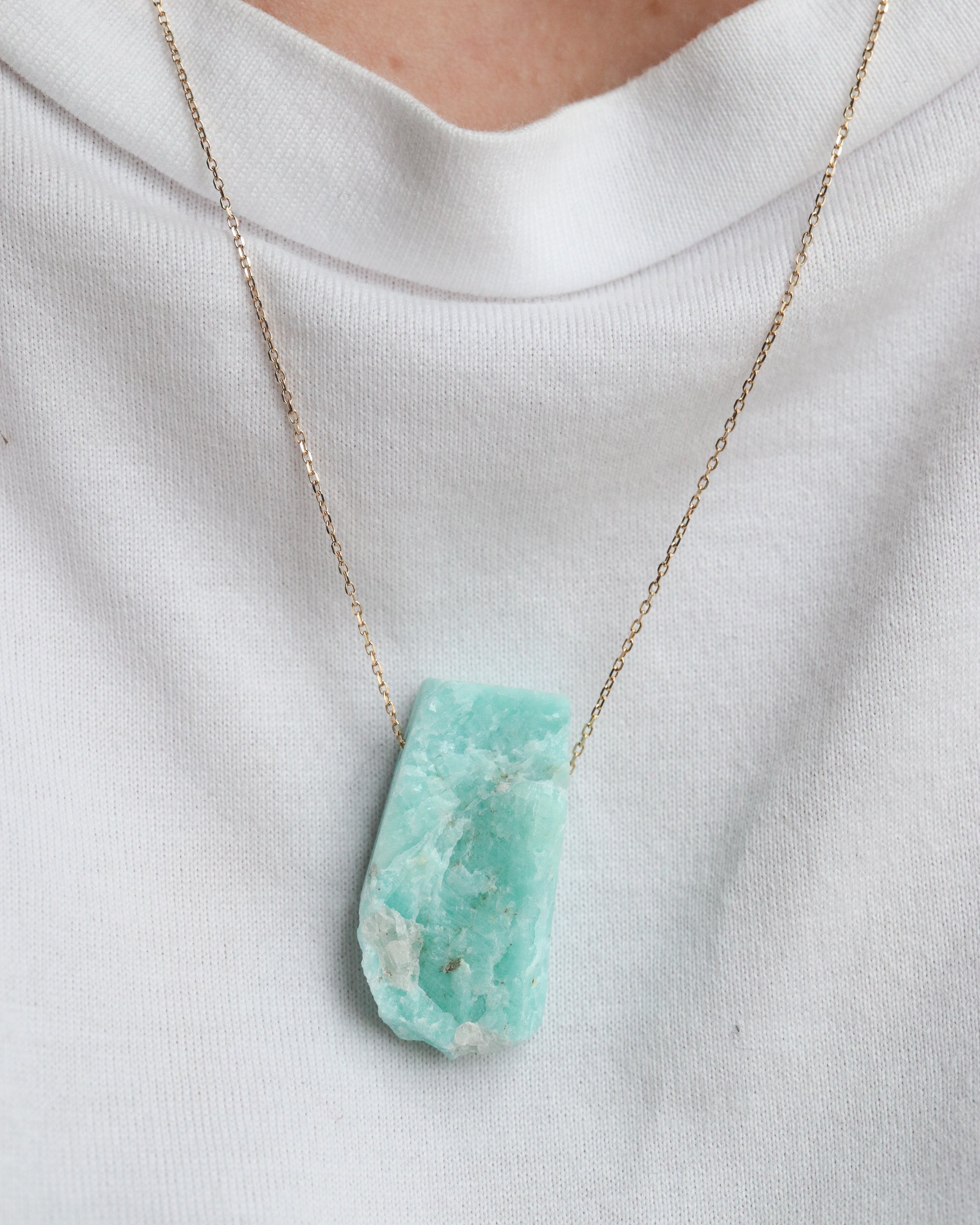 Rock Necklace - Amazonite -