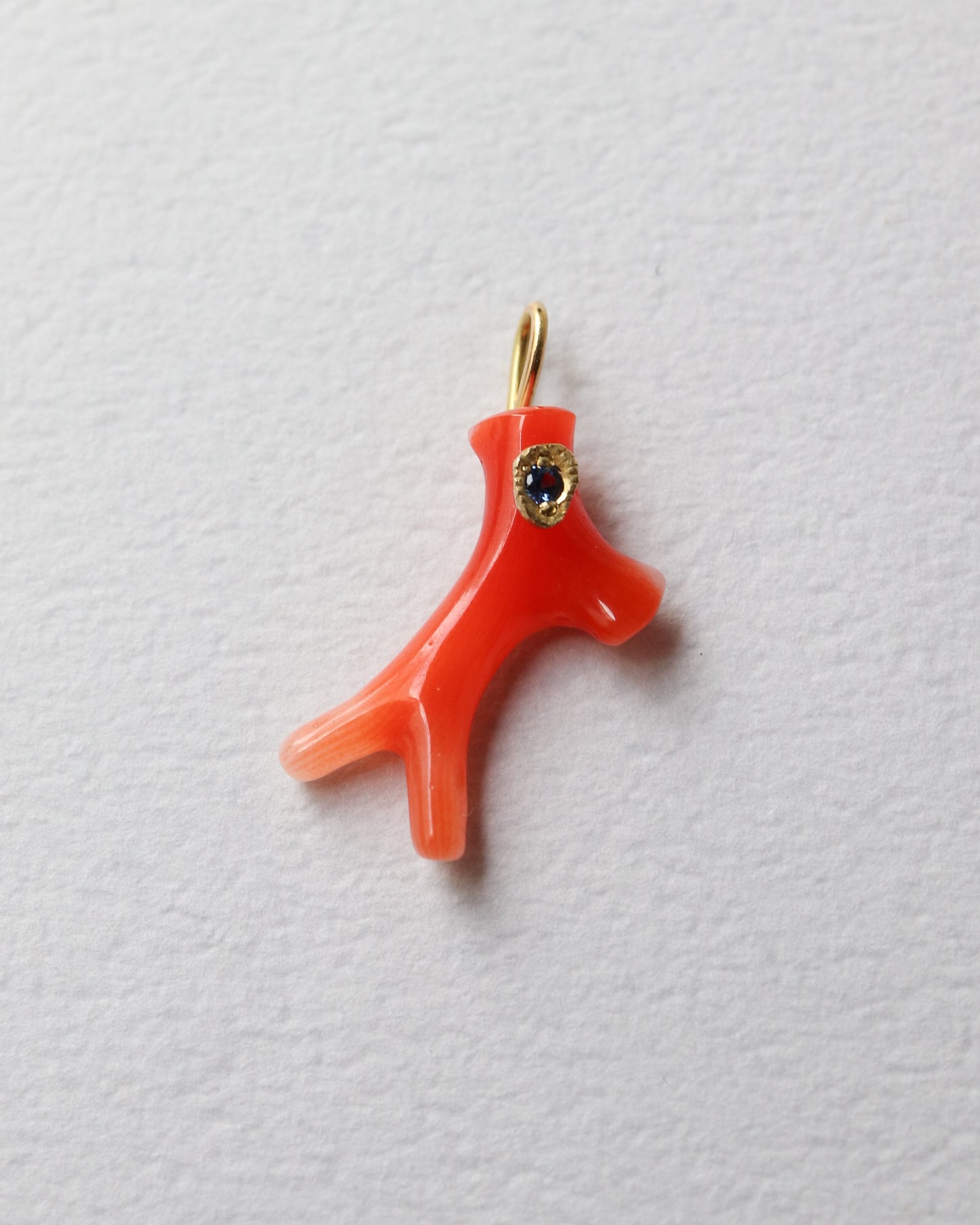 Flat Necklace - Coral -