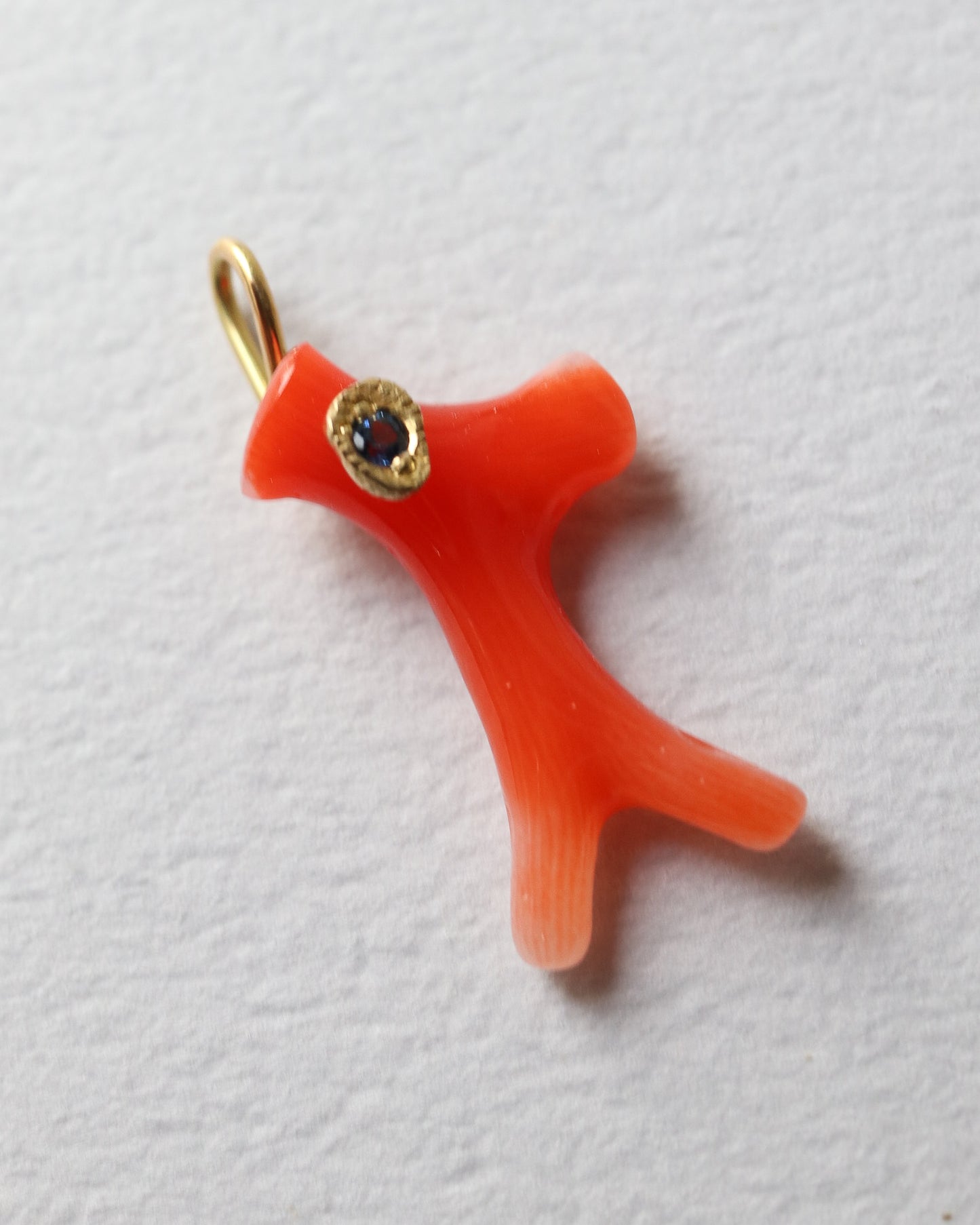 Flat Necklace - Coral -