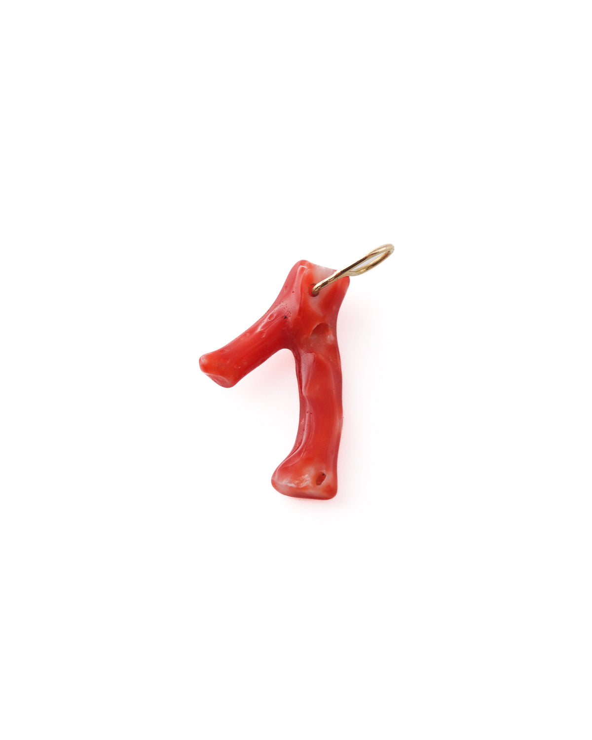 Flat Necklace - Coral -