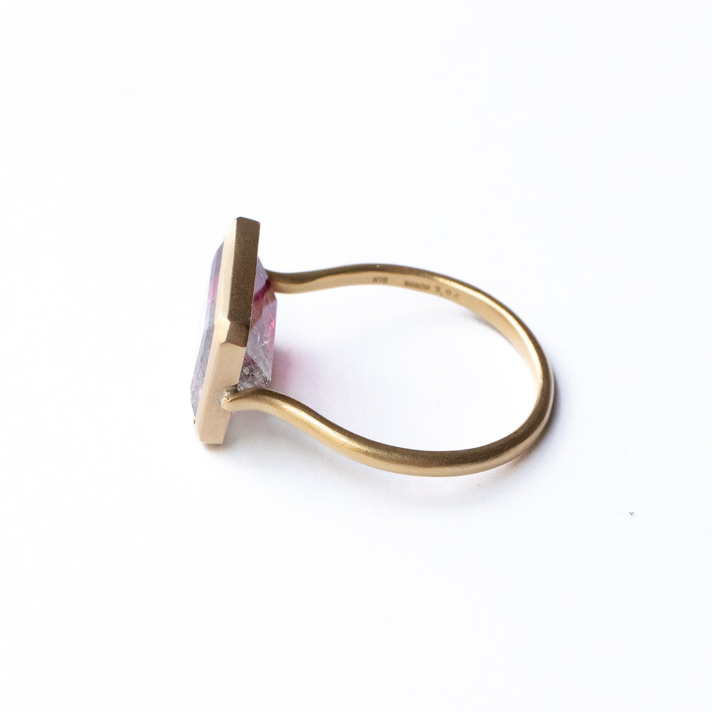 Collet Ring - Bicolor Tourmaline -