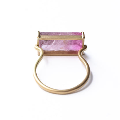 Prong  Ring - Bicolor Tourmaline -